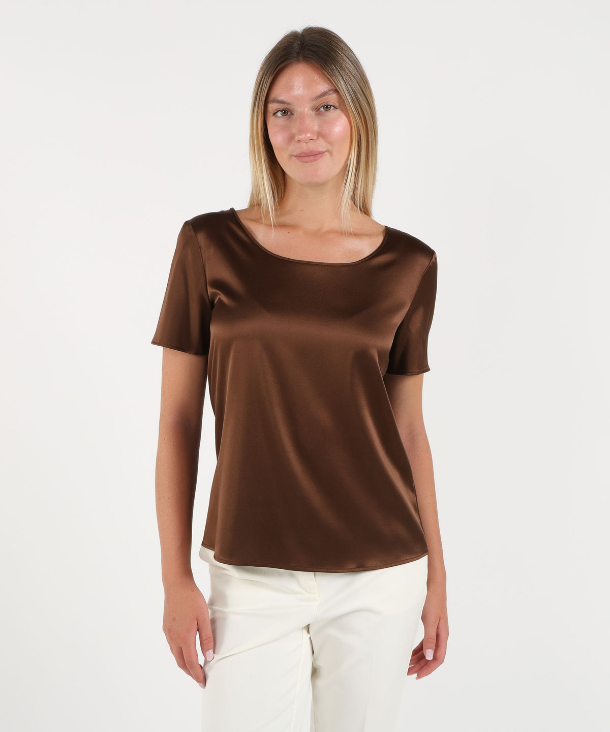 PENNYBLACK T-shirt in raso di seta stretch