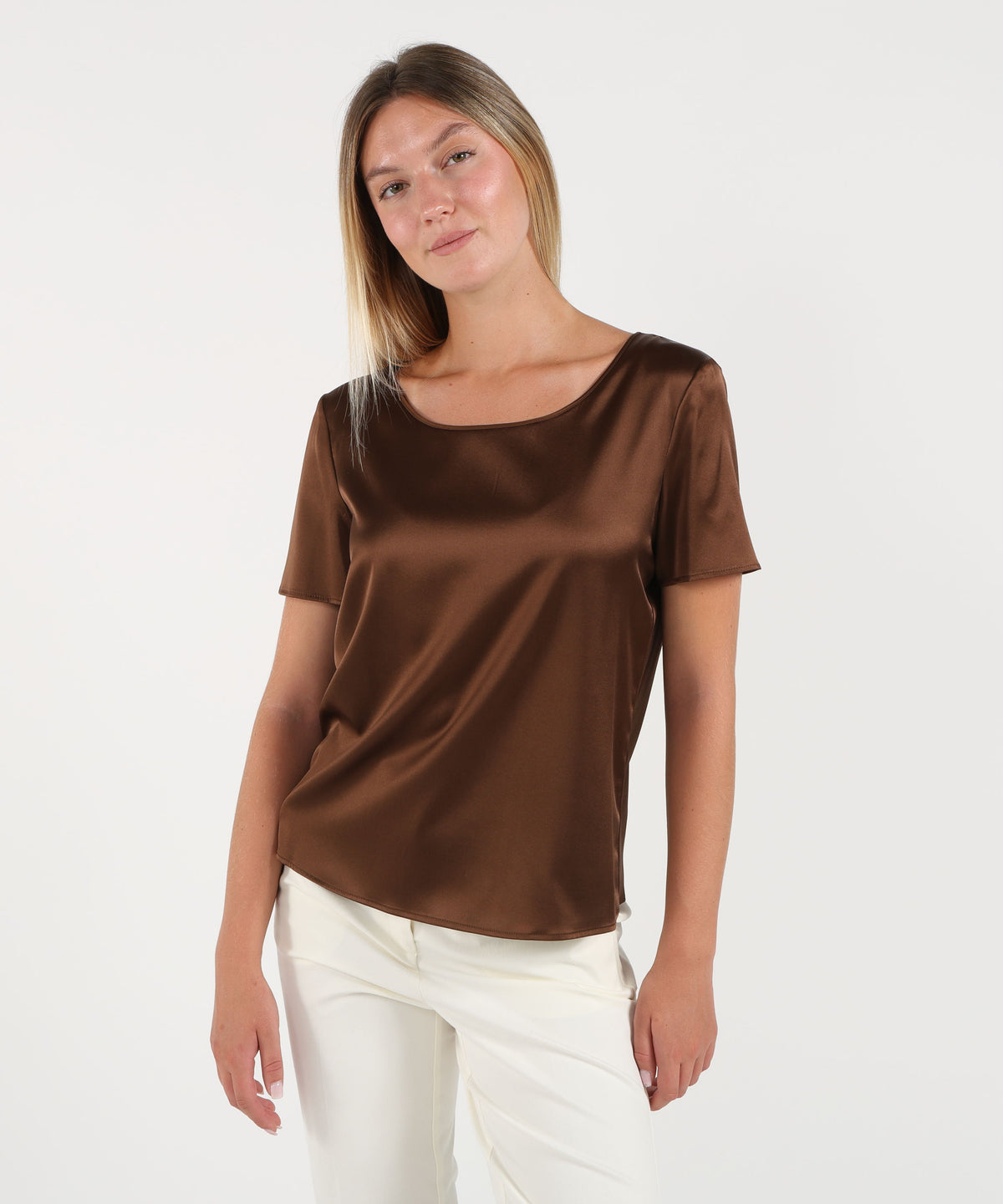 PENNYBLACK T-shirt in raso di seta stretch