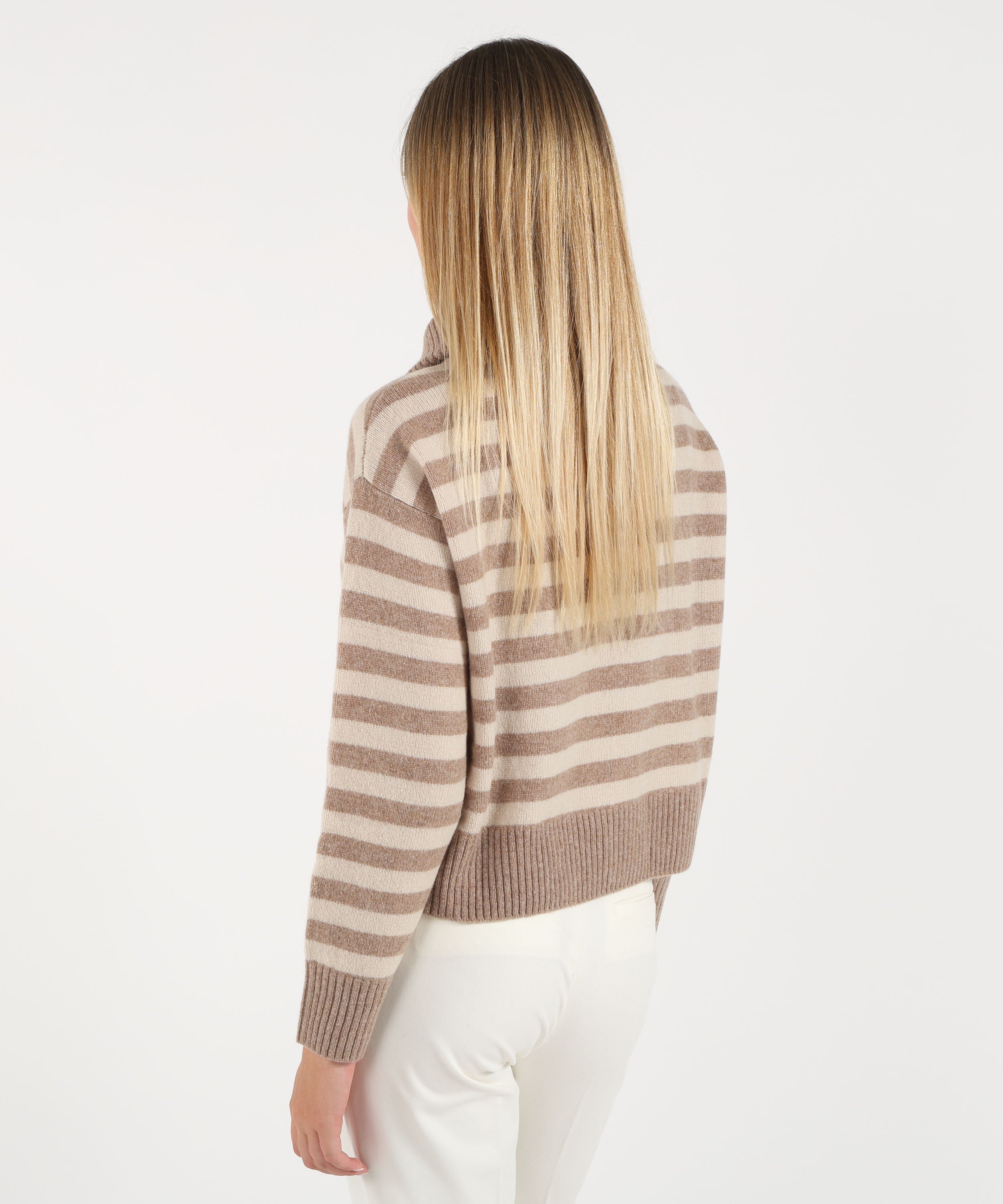 Knitwear PENNYBLACK Wool-blend knit with zip Rigata | PENNYBLACK