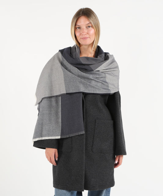 PENNYBLACK Lurex color-block stole