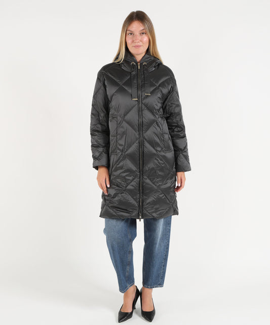 Puffer jackets MAX MARA THE CUBE Downproof, water-repellent iridescent nylon fabric for down jackets Grigio | MAX MARA THE CUBE