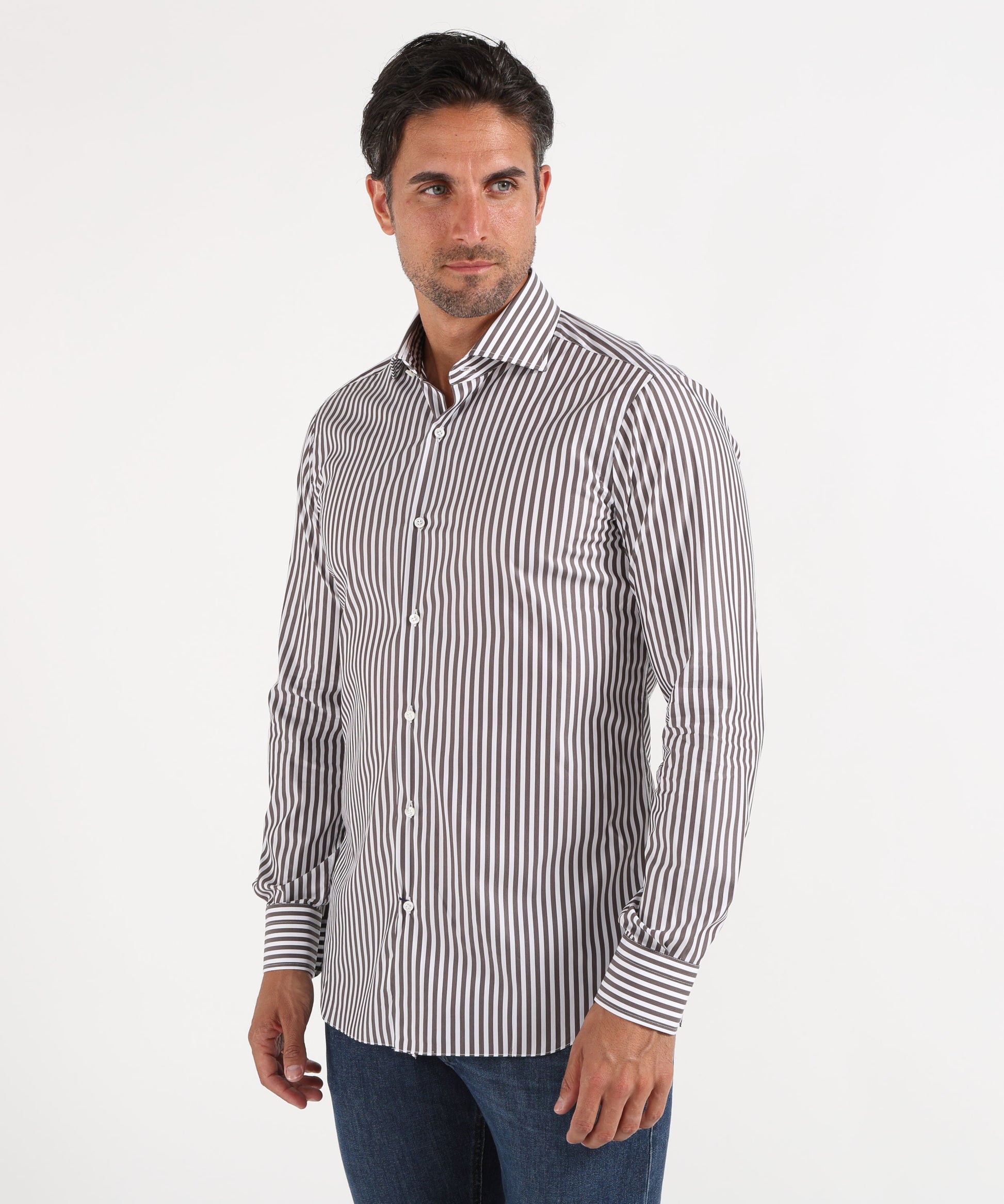 Shirts BARBA Bianco/marrone | BARBA