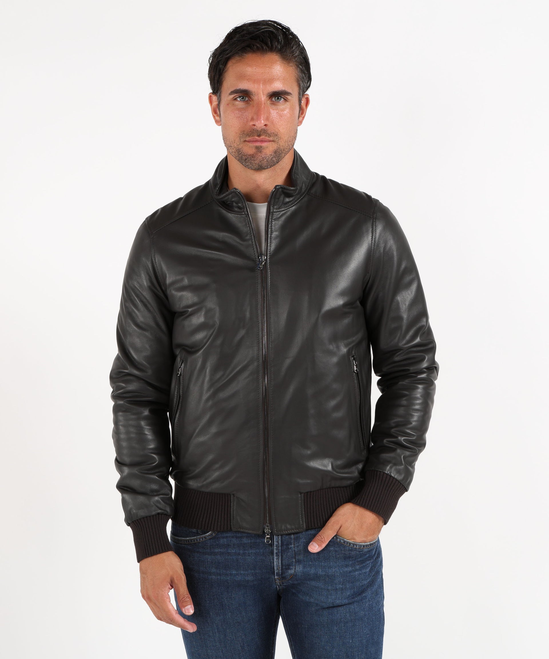 BARBA Bomber in pelle