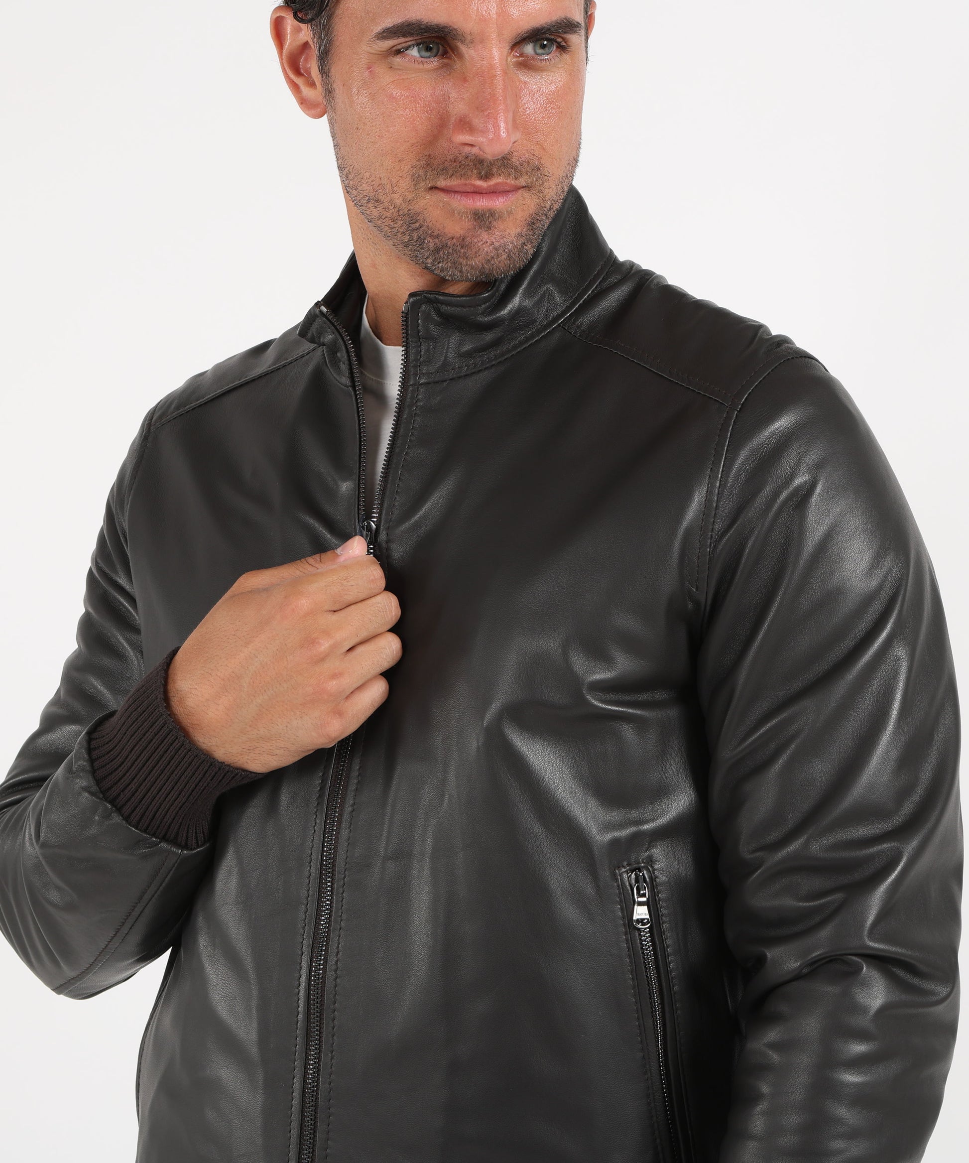 Giacche BARBA Bomber in pelle Testa di moro | BARBA