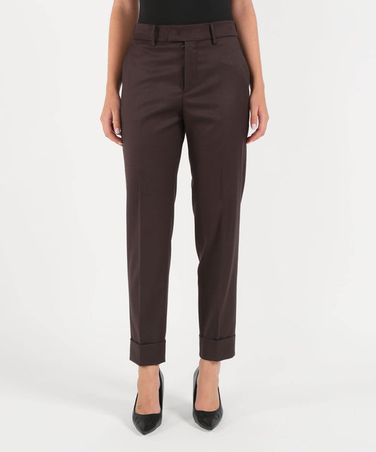 Pantaloni BERWICH Pantalone Donna Alice Long Marrone | BERWICH