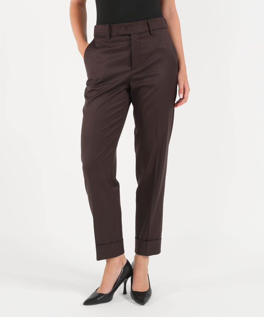 Pantaloni BERWICH Pantalone Donna Alice Long Marrone | BERWICH