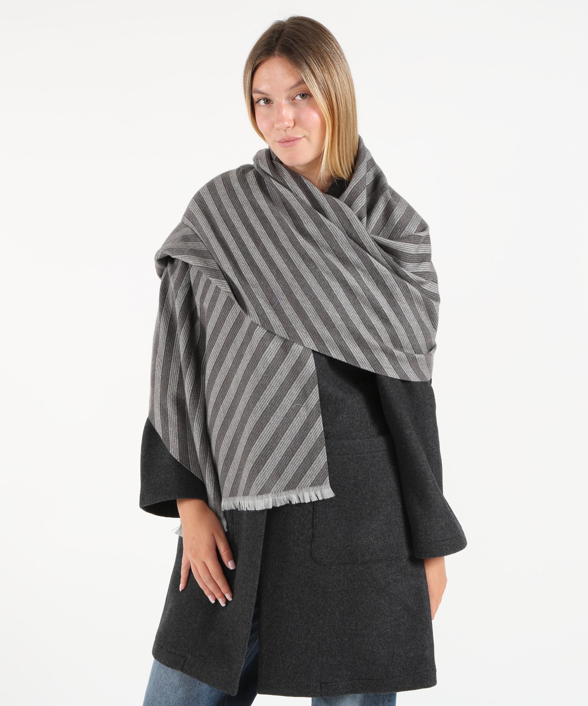 Sciarpe PENNYBLACK Sciarpa rettangolare Grigio | PENNYBLACK