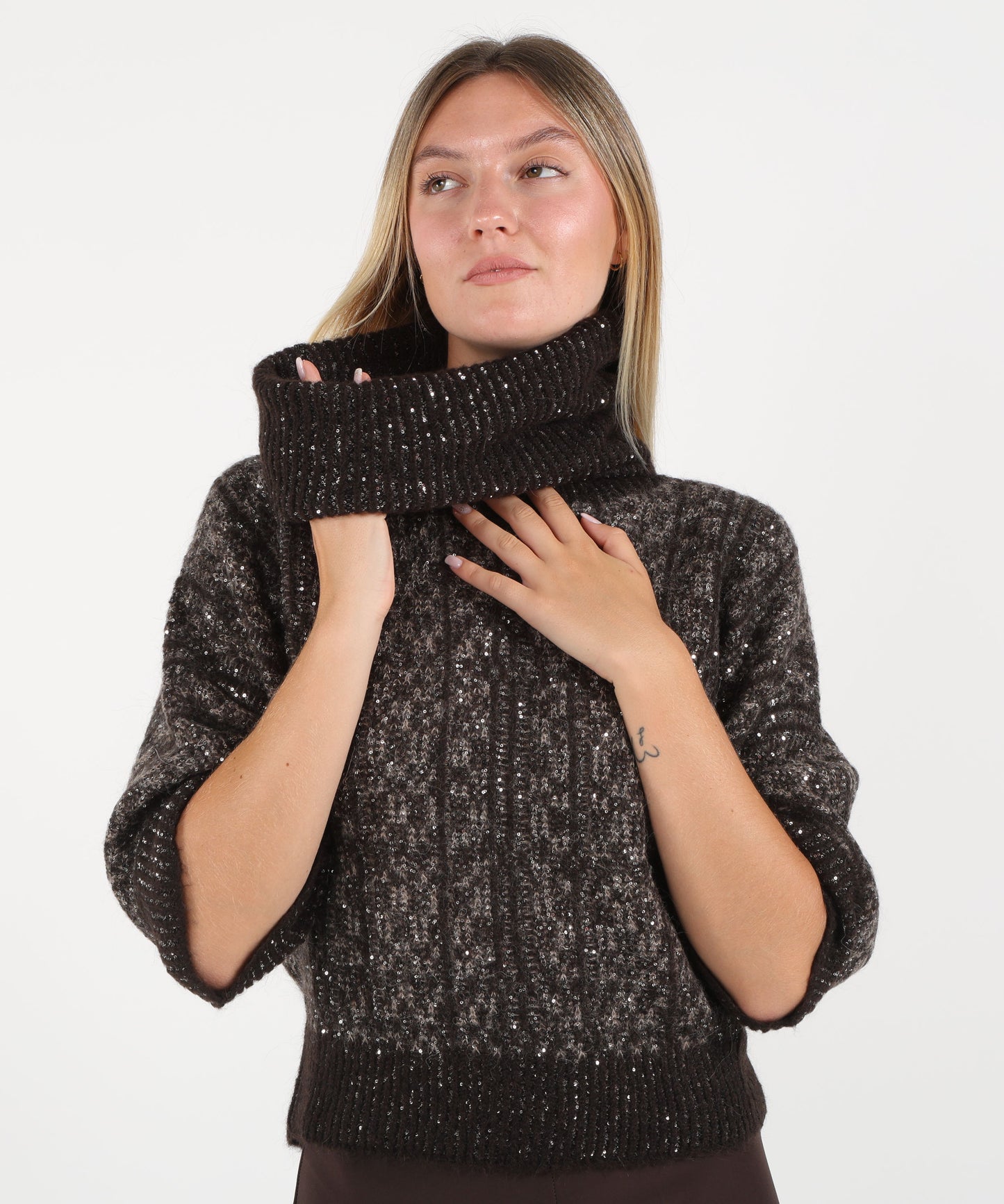 D.EXTERIOR Maglione con scaldacollo