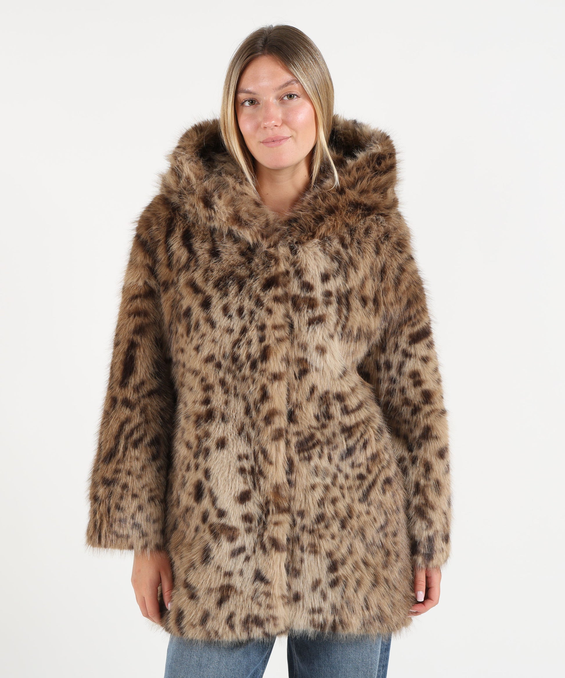 Pellicce BULLY Eco pelliccia leopardata Cammello | BULLY