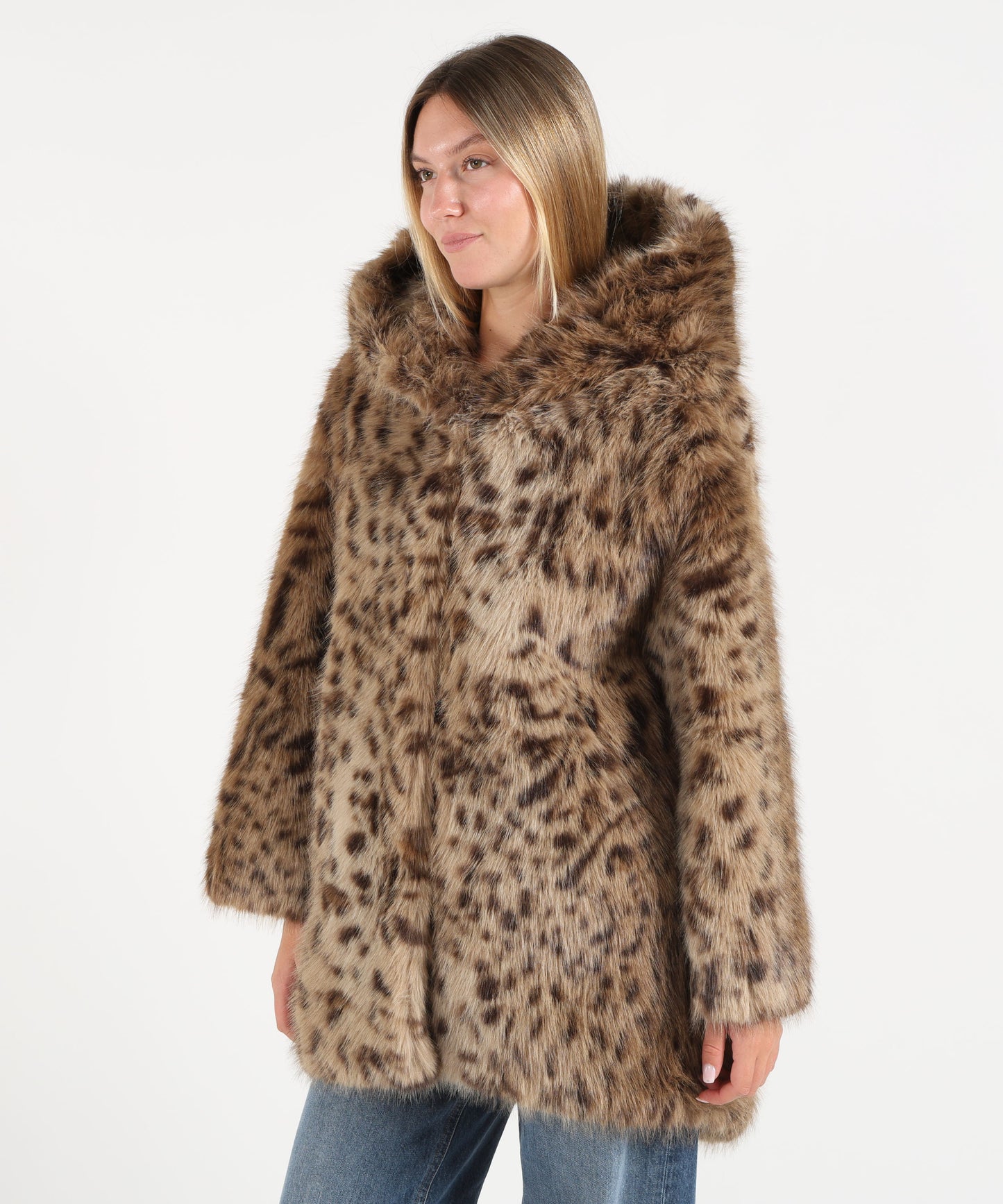 BULLY Eco pelliccia leopardata