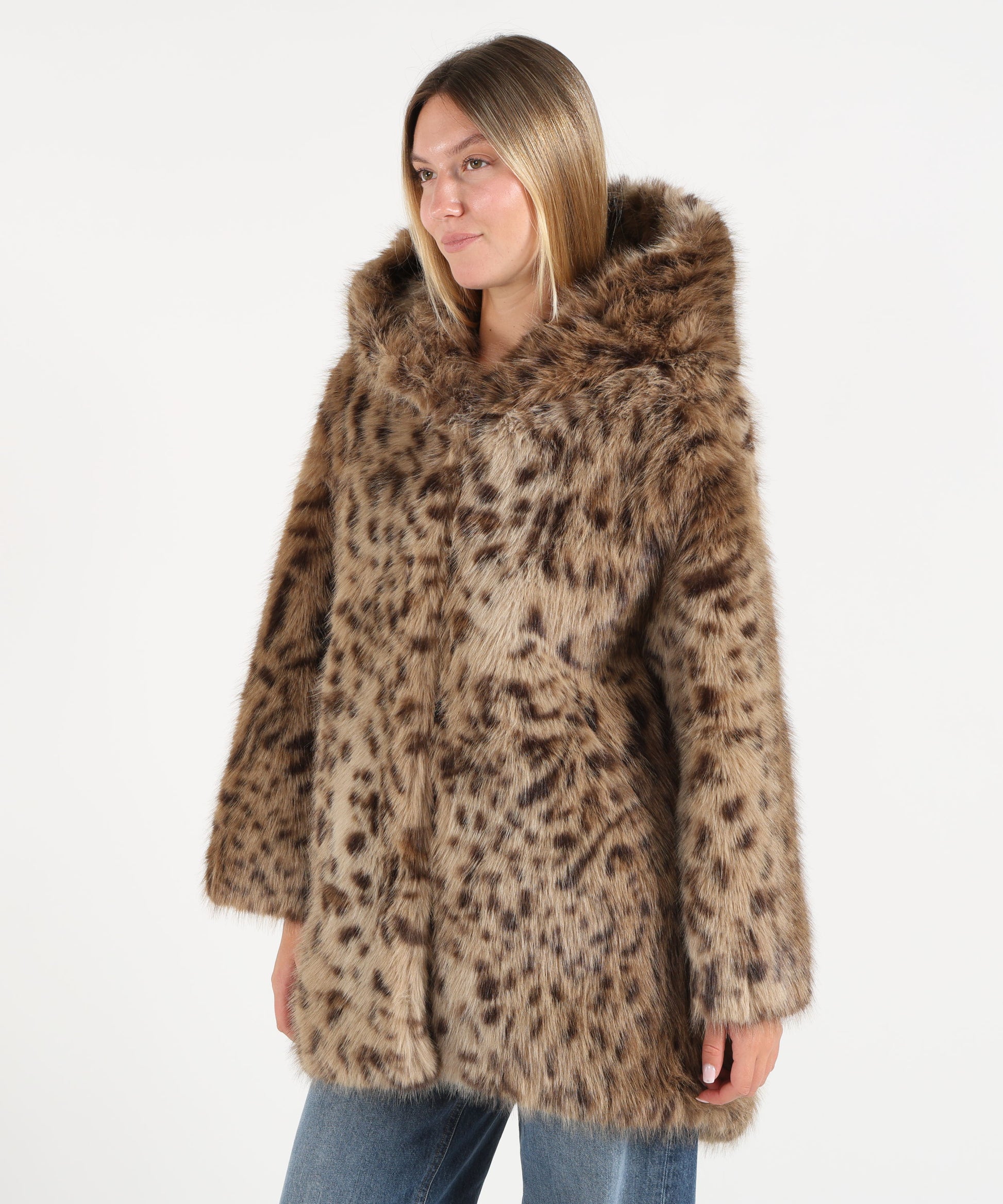 Pellicce BULLY Eco pelliccia leopardata Cammello | BULLY