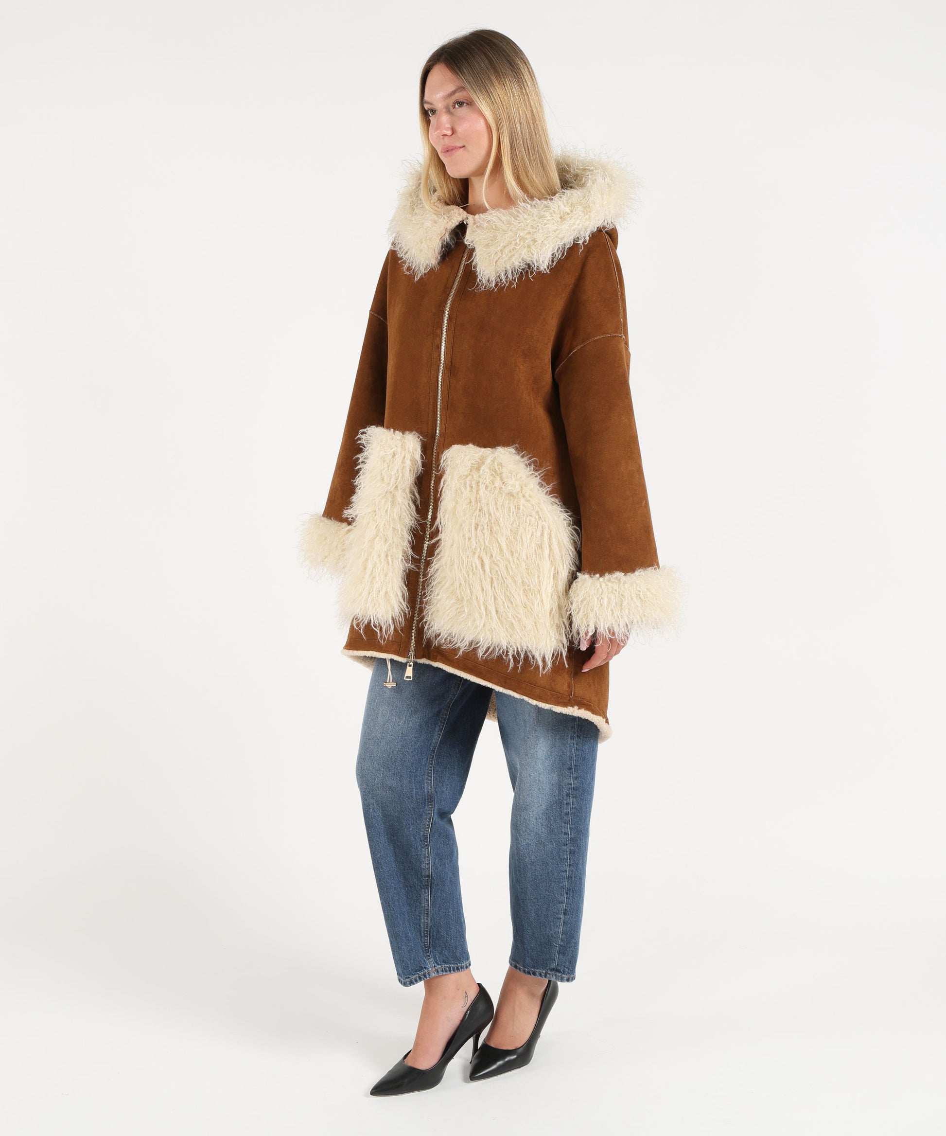 Pellicce BULLY Eco montone lungo Tabacco | BULLY