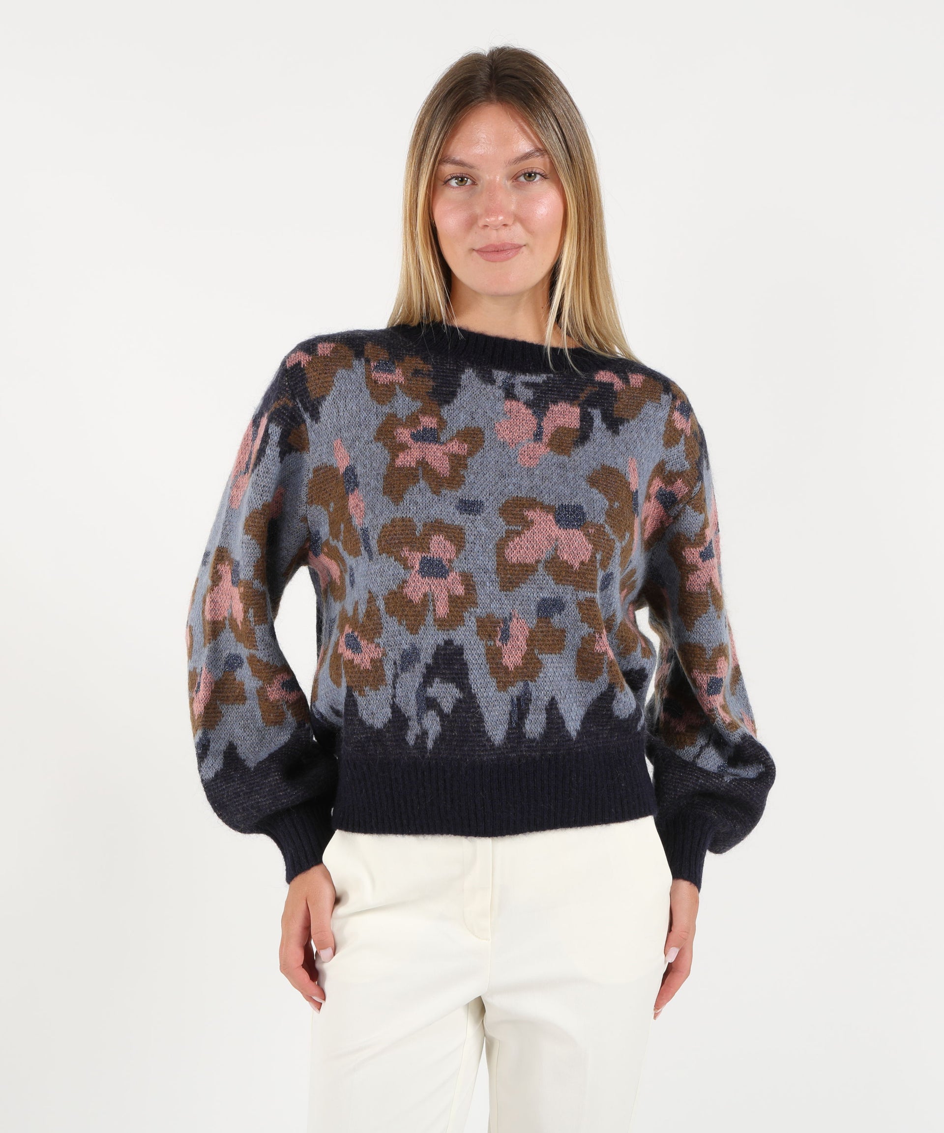 Amosa Maglione Donna Floreale