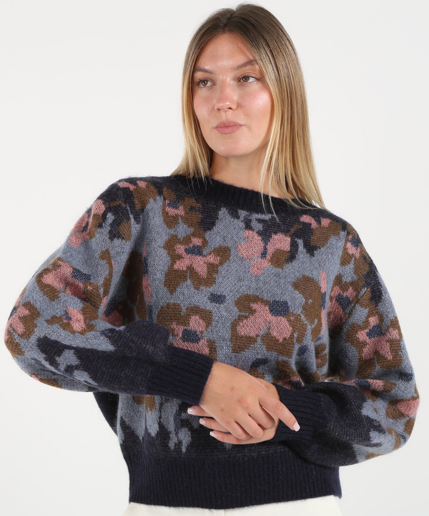 Amosa Maglione Donna Floreale