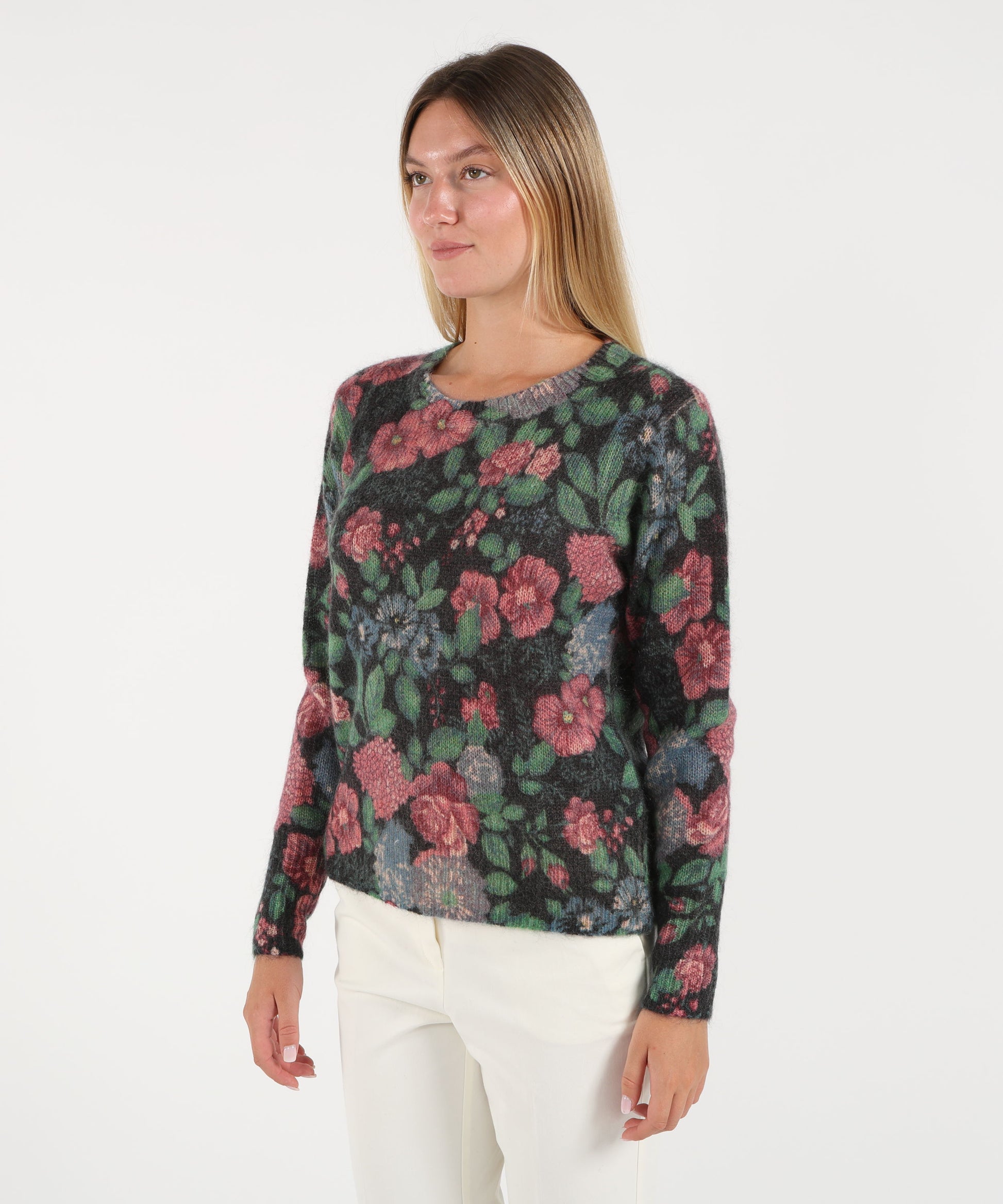 Maglie Amosa Maglione fantasia fiori Fantasia | Amosa