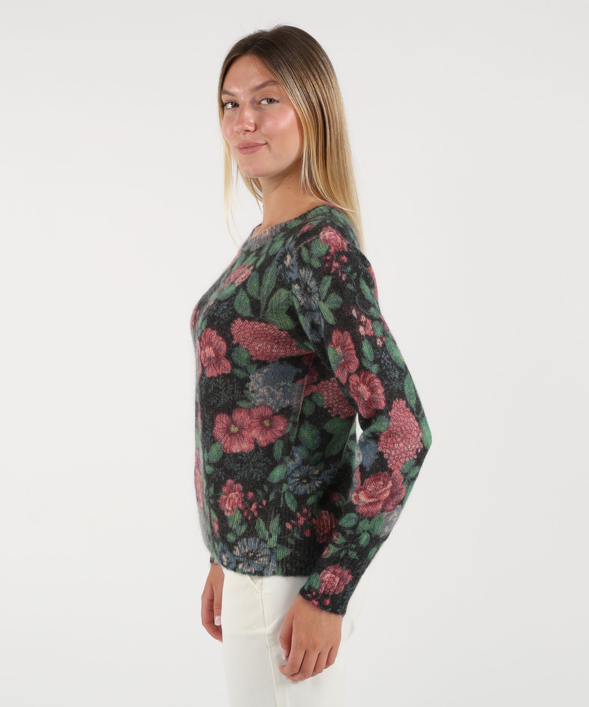 Maglie Amosa Maglione fantasia fiori Fantasia | Amosa