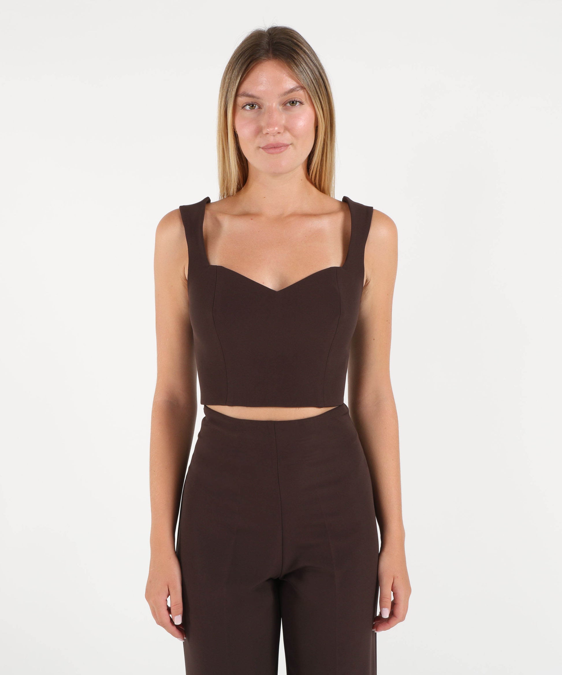 Top SILENCE LIMITED Top Amber Marrone scuro | SILENCE LIMITED