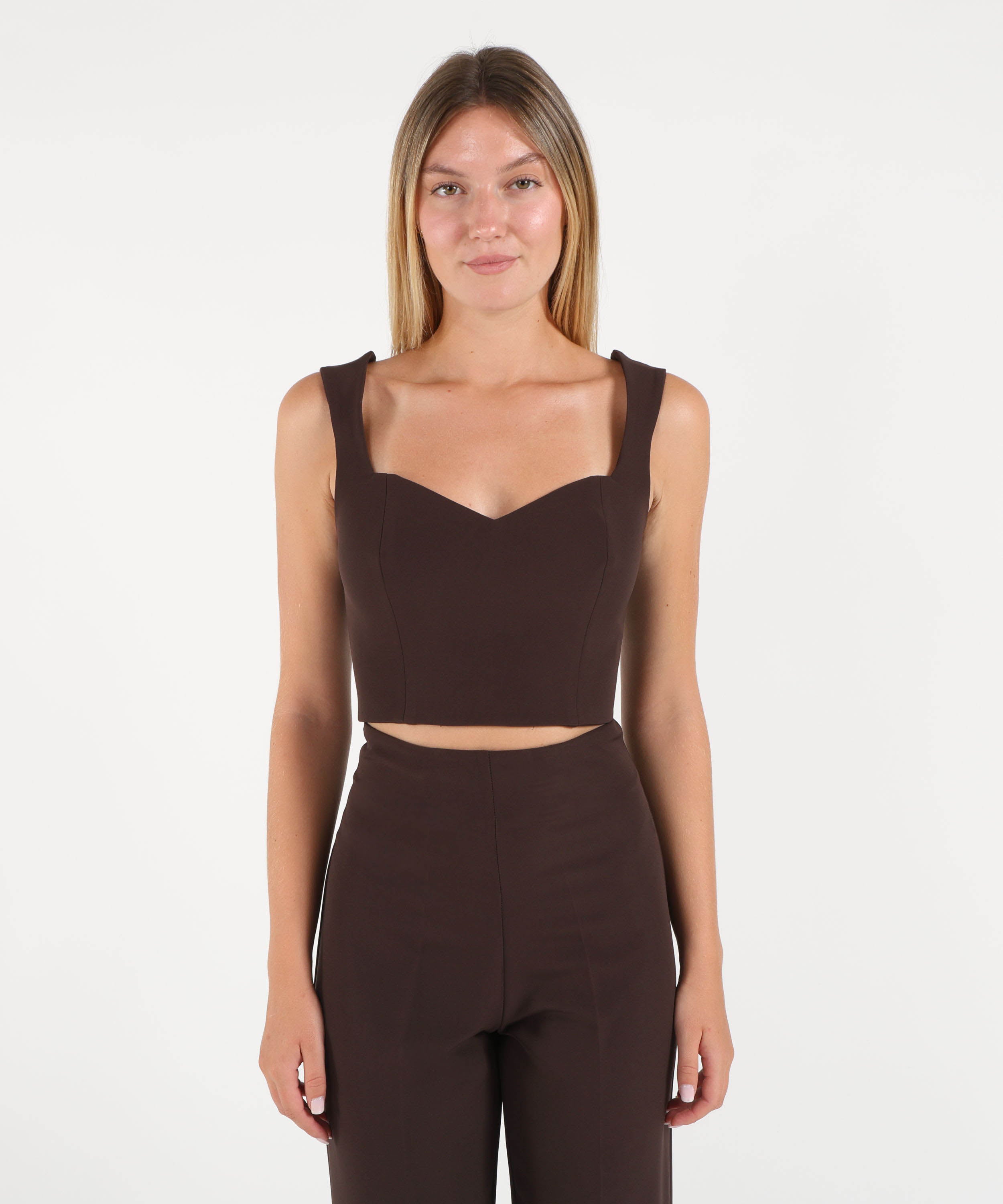 Tops SILENCE LIMITED Amber top Marrone scuro | SILENCE LIMITED