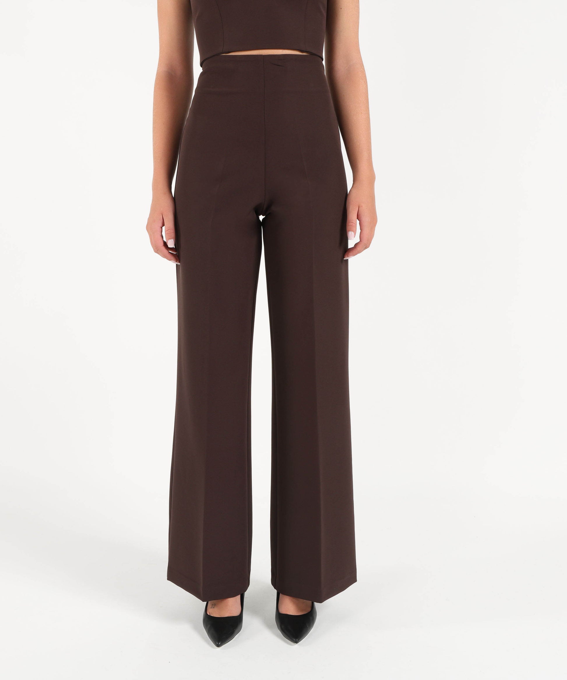 Pantaloni SILENCE LIMITED Amber last pants Marrone scuro | SILENCE LIMITED