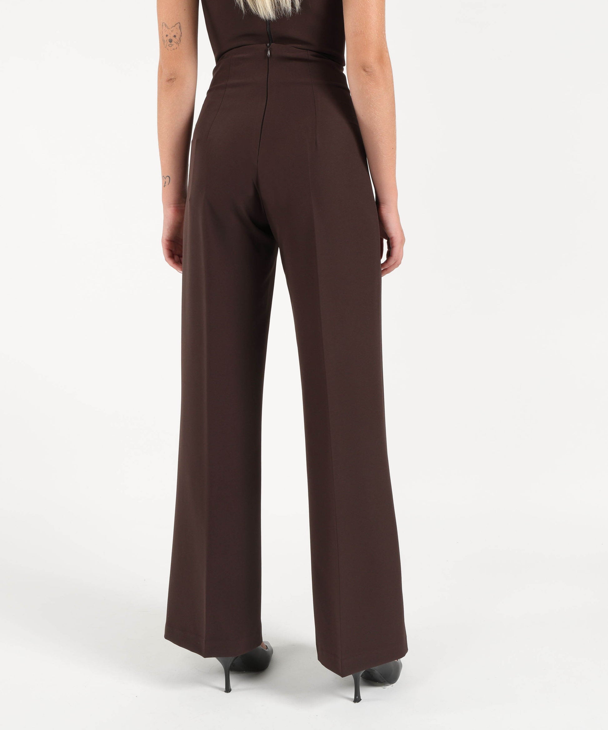 Pantaloni SILENCE LIMITED Amber last pants Marrone scuro | SILENCE LIMITED