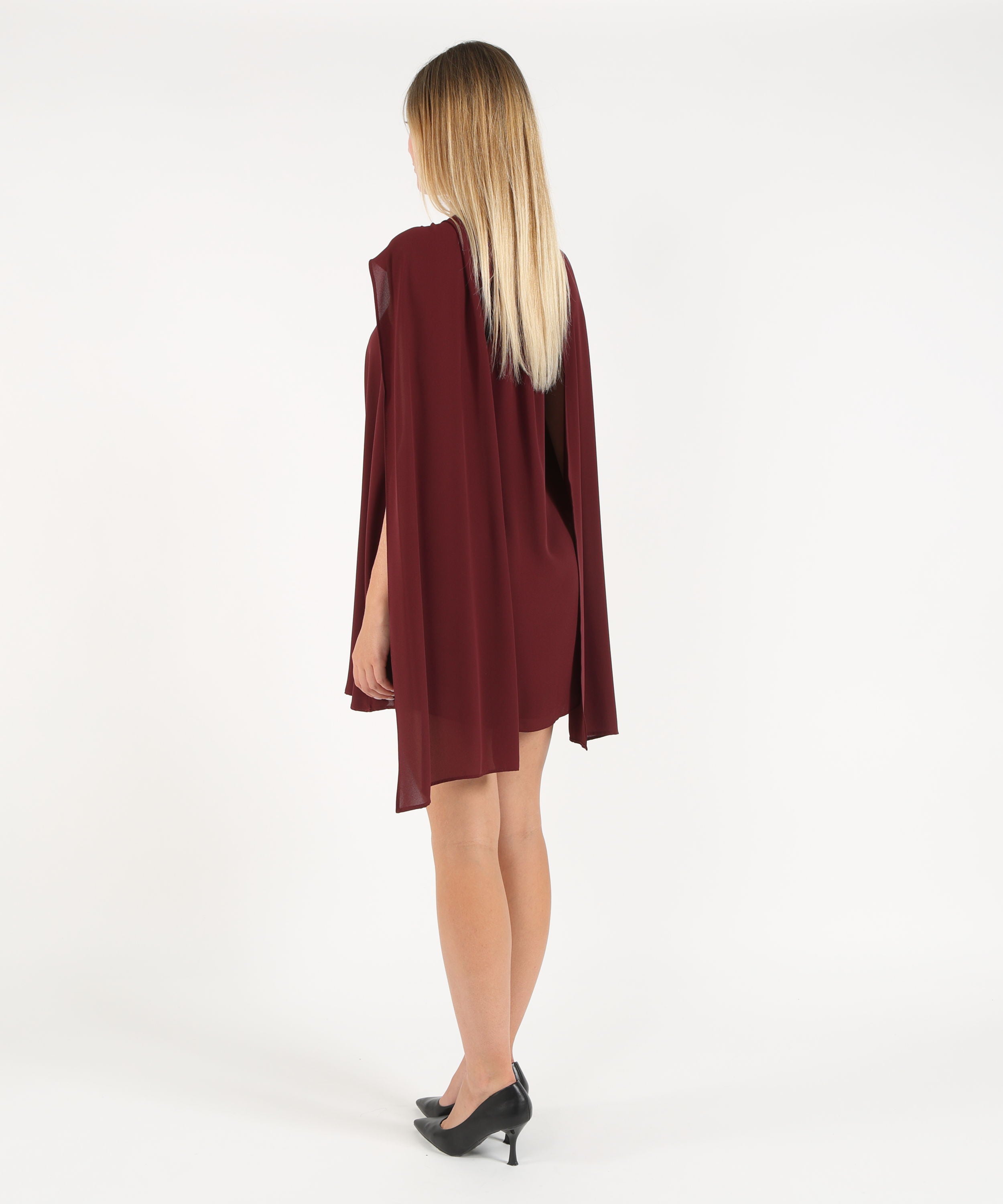 Dresses & Suits SILENCE LIMITED jasmine dress Burgundy | SILENCE LIMITED