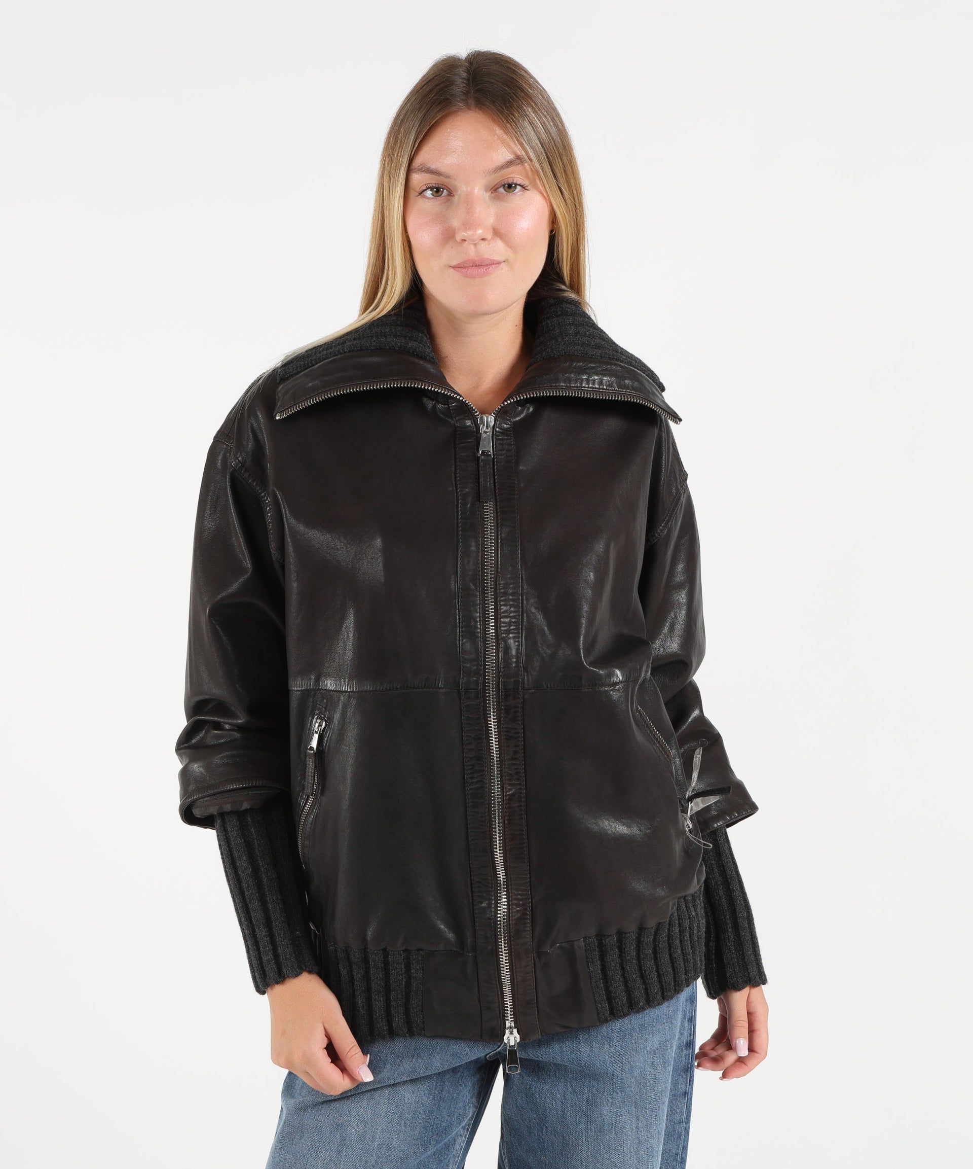 THE JACKIE LEATHERS Giaccone in pelle