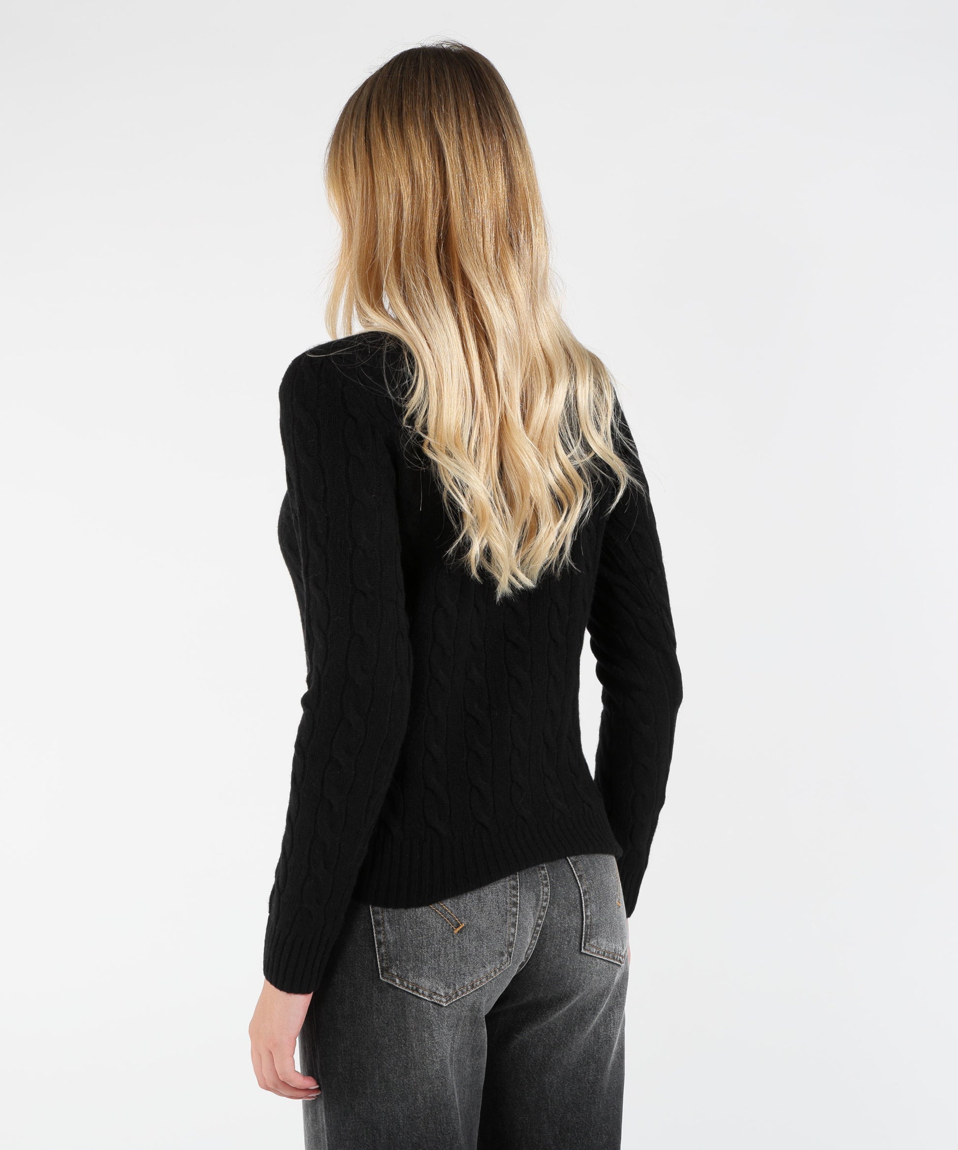 Pullovers POLO RALPH LAUREN Cable Knit Pullover Nero | POLO RALPH LAUREN