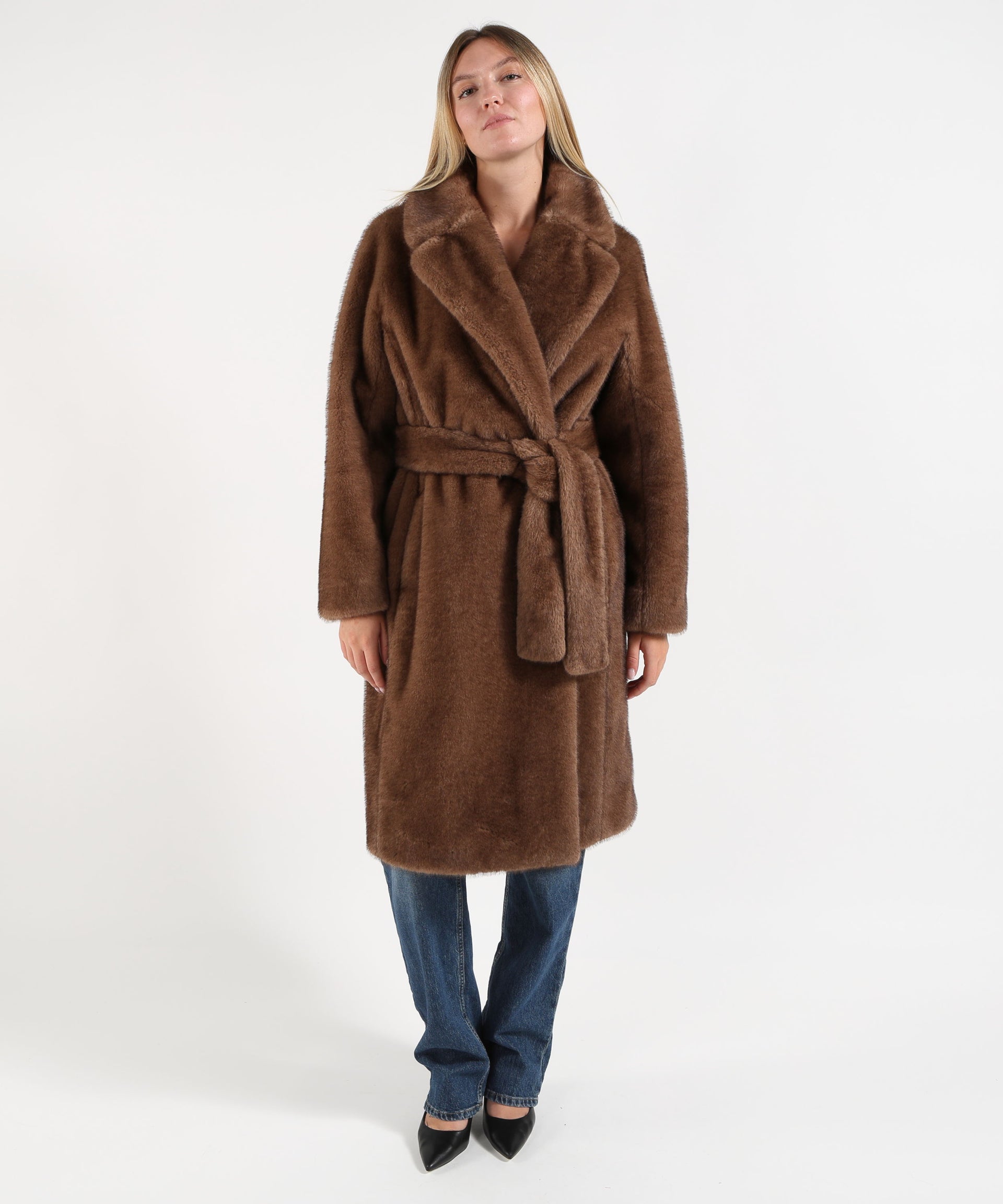 'S MAX MARA Cappotto in eco pelliccia miss