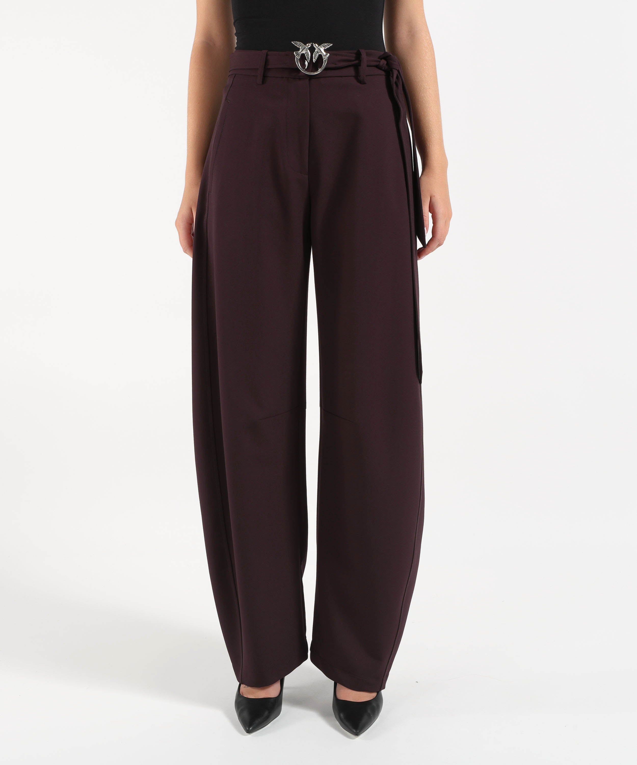 Pantaloni PINKO Pantaloni con cintura Bordeau | PINKO