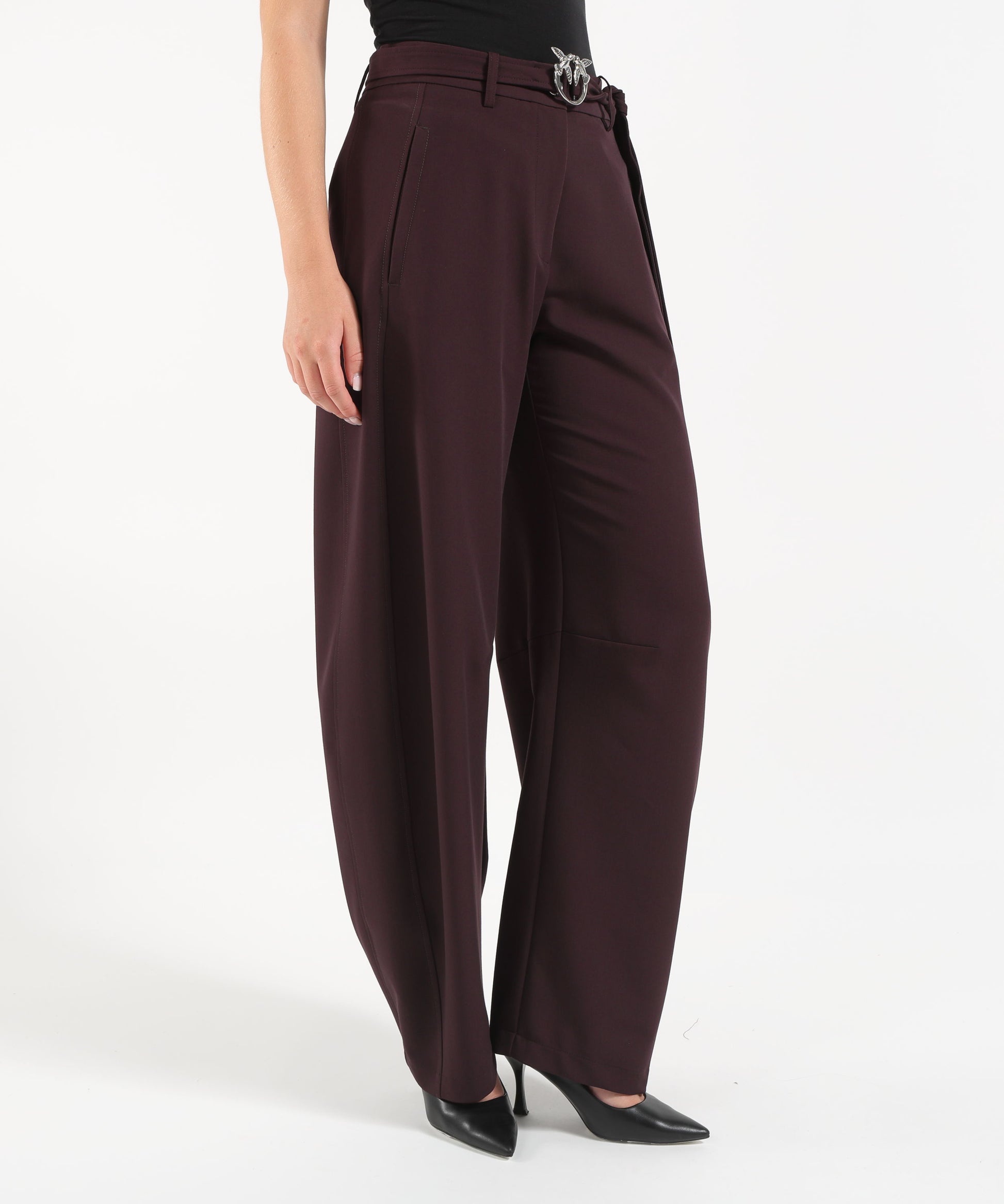 Pantaloni PINKO Pantaloni con cintura Bordeau | PINKO