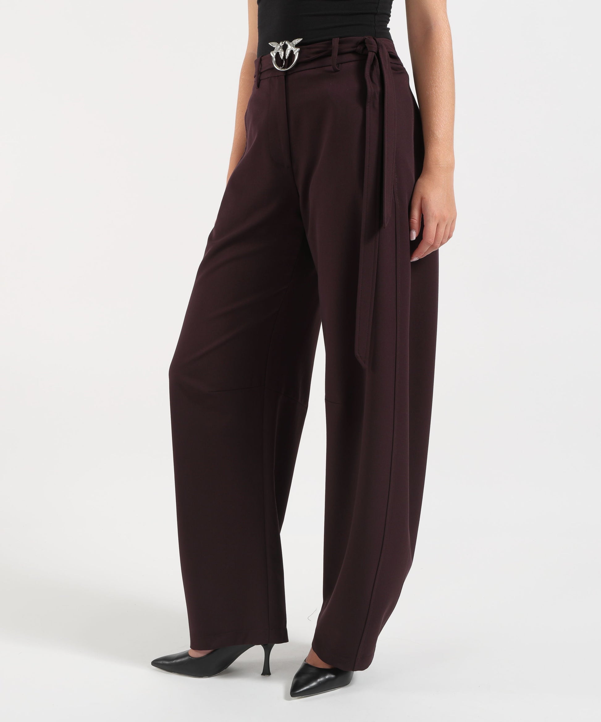 Pantaloni PINKO Pantaloni con cintura Bordeau | PINKO