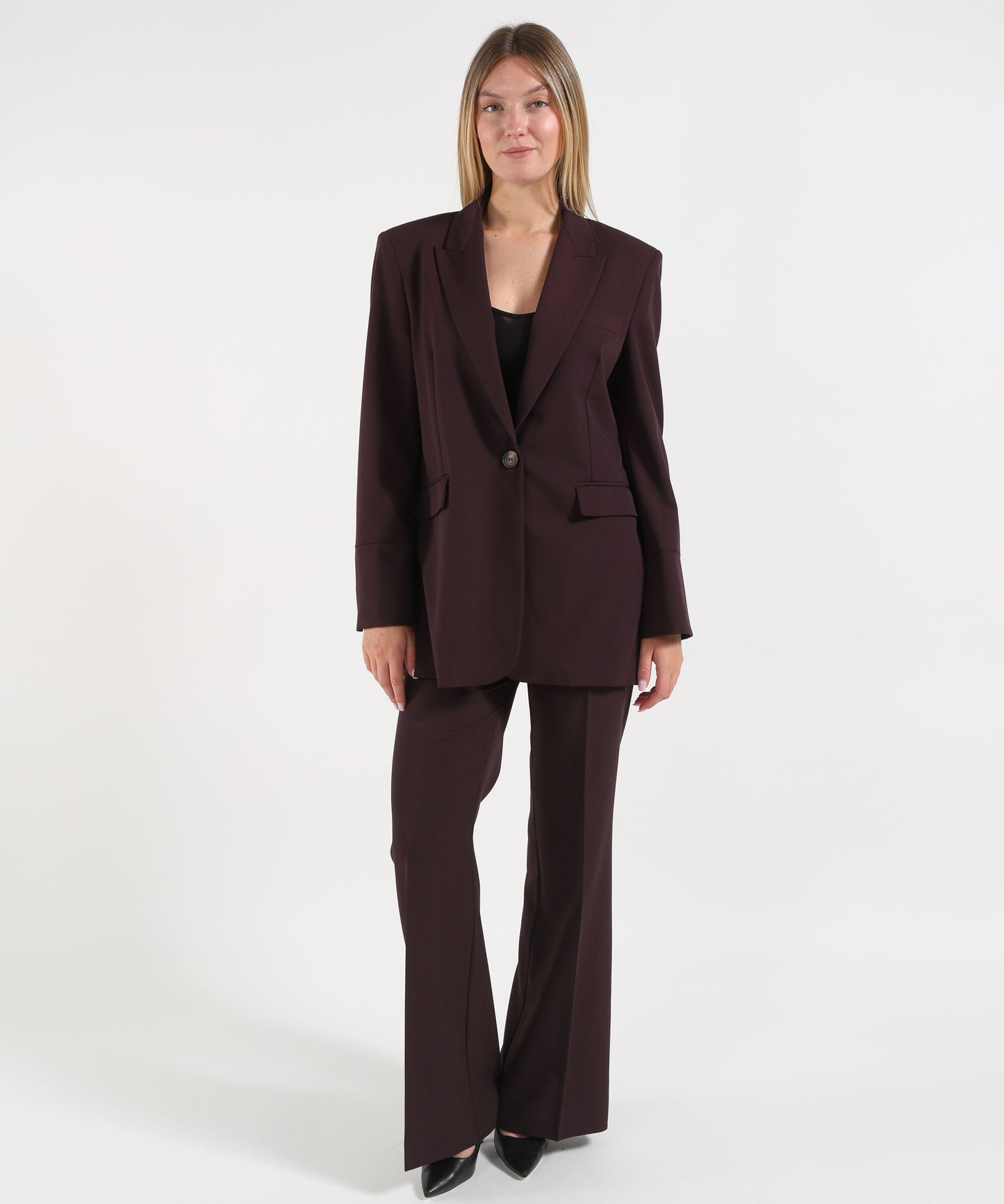 PINKO Pantaloni a palazzo tinta unita