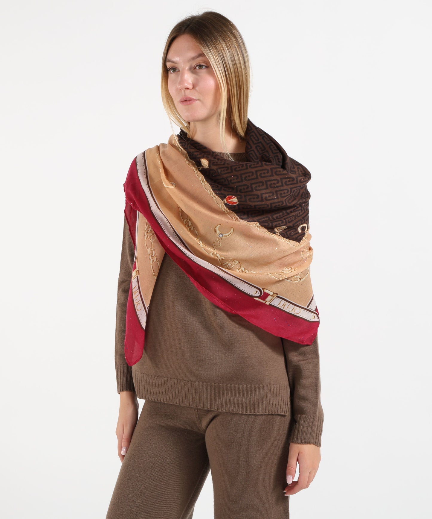 LIUJO SOFT Foulard grande con stampa charms