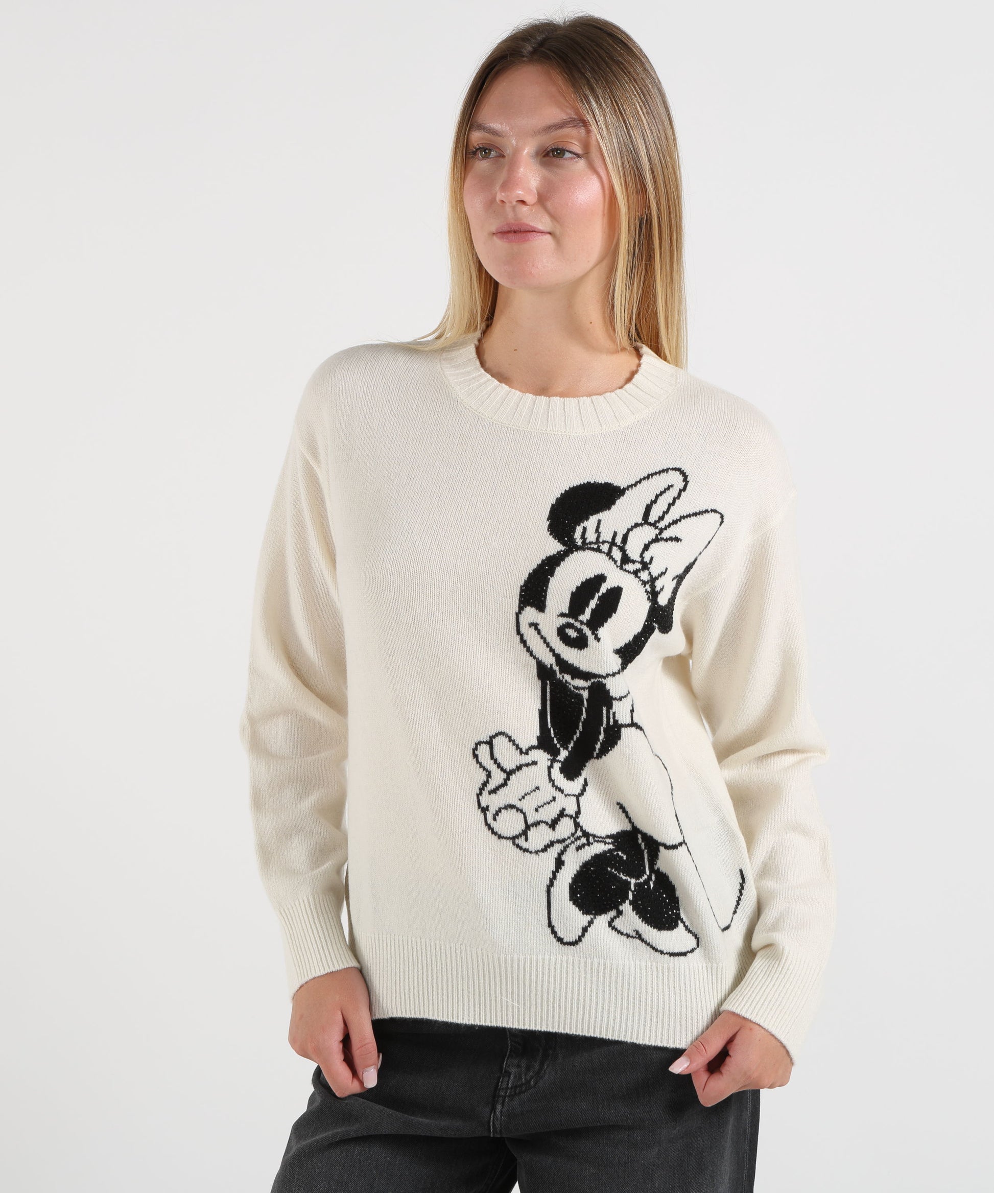 Maglie LIUJO WHITE Maglia jacquard in lana Bianco | LIUJO WHITE
