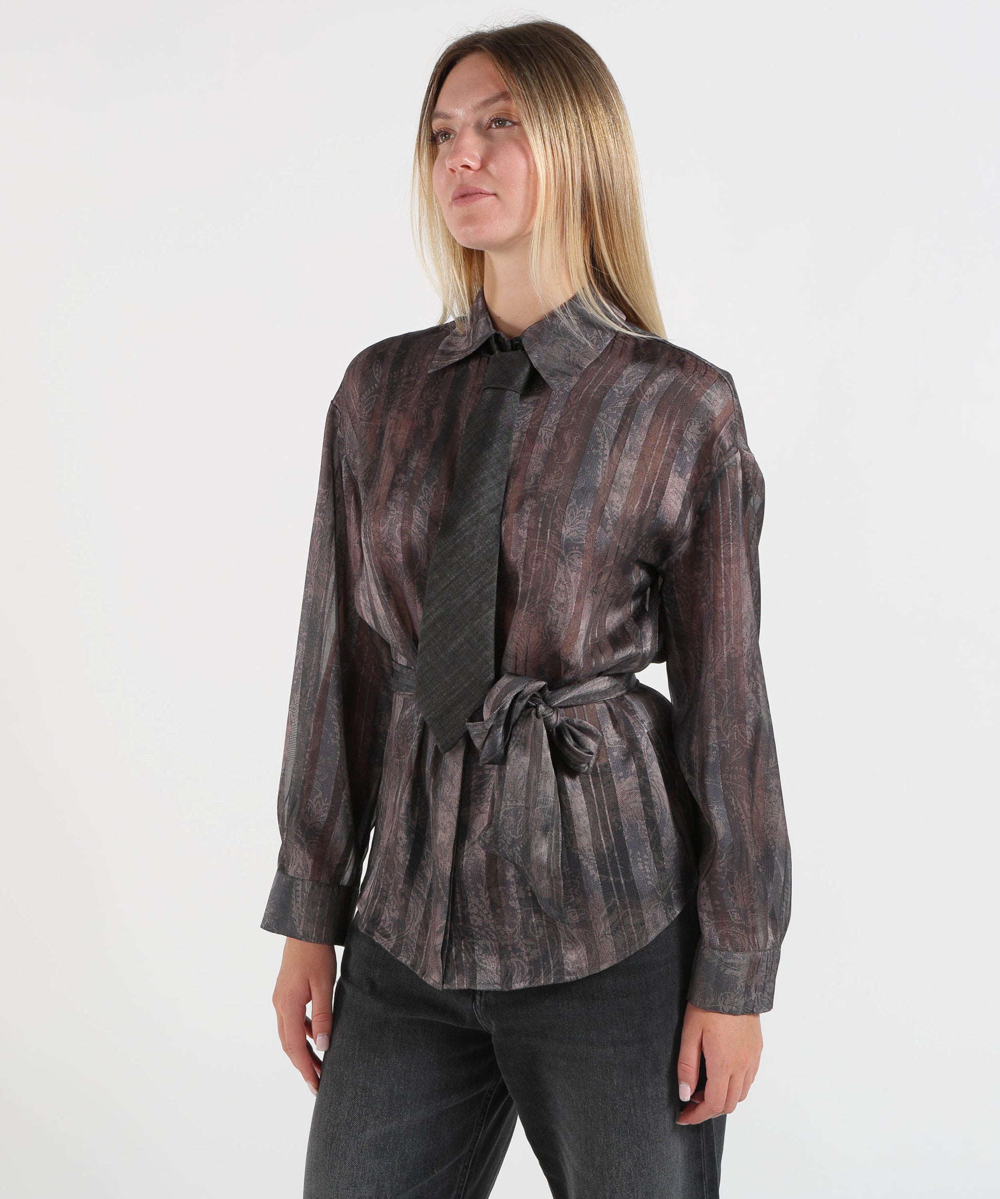 Camicie LIUJO denim Camicia con stampa digitale Fantasia | LIUJO denim