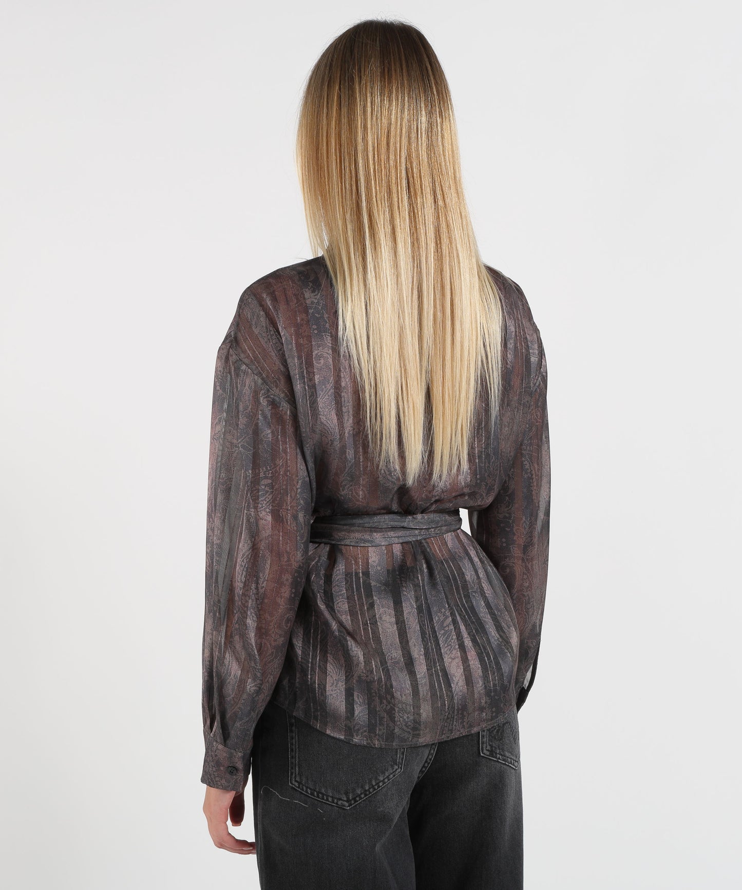 LIUJO denim Camicia con stampa digitale