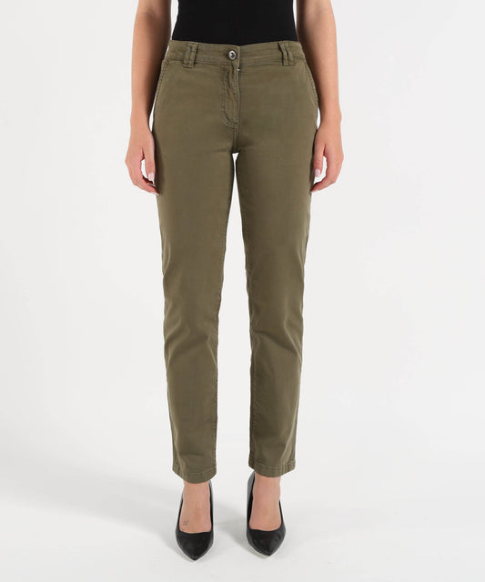 Pantaloni LIUJO WHITE Pantaloni a sigaretta Verde | LIUJO WHITE