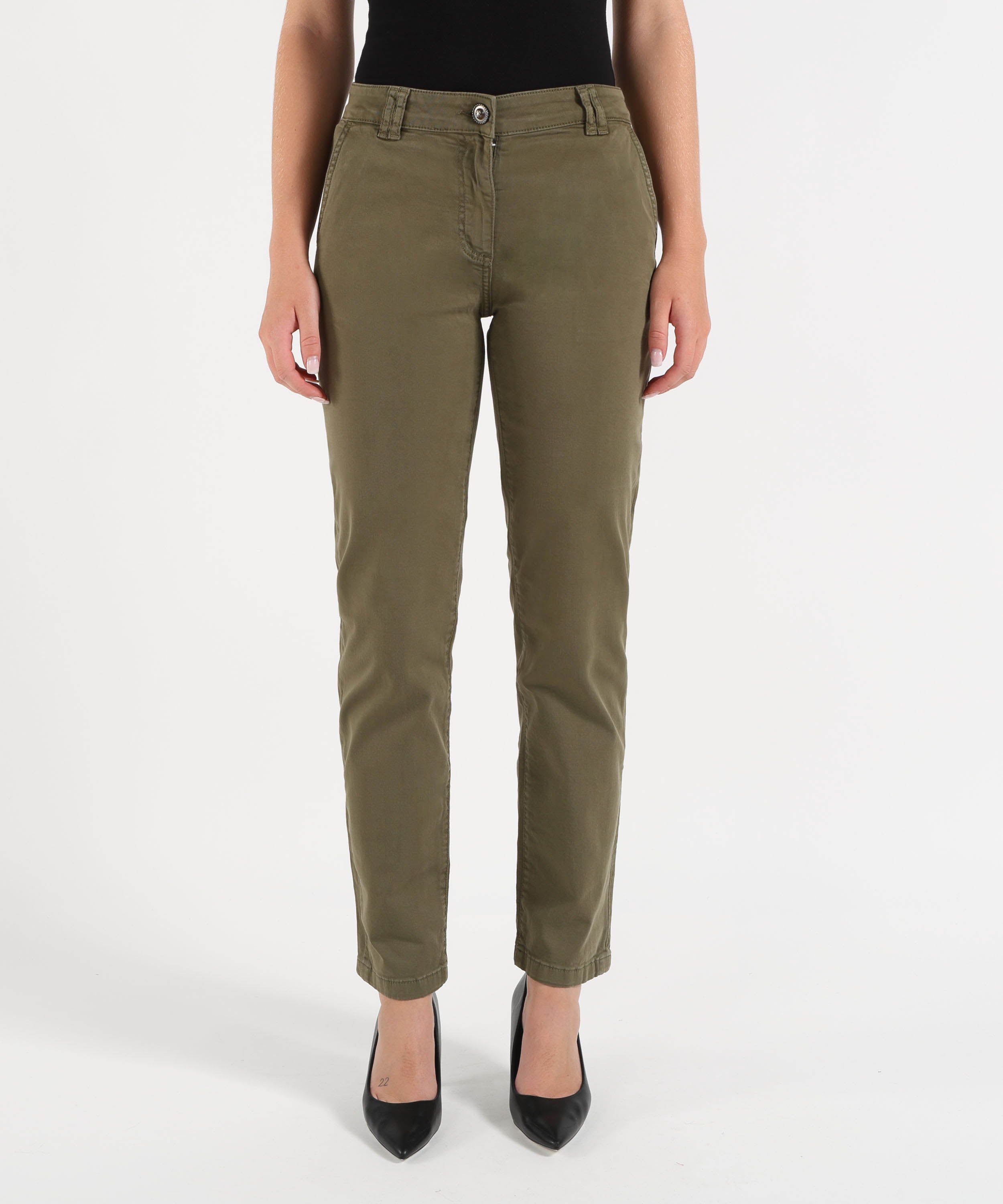 Pantaloni LIUJO WHITE Pantaloni a sigaretta Verde | LIUJO WHITE