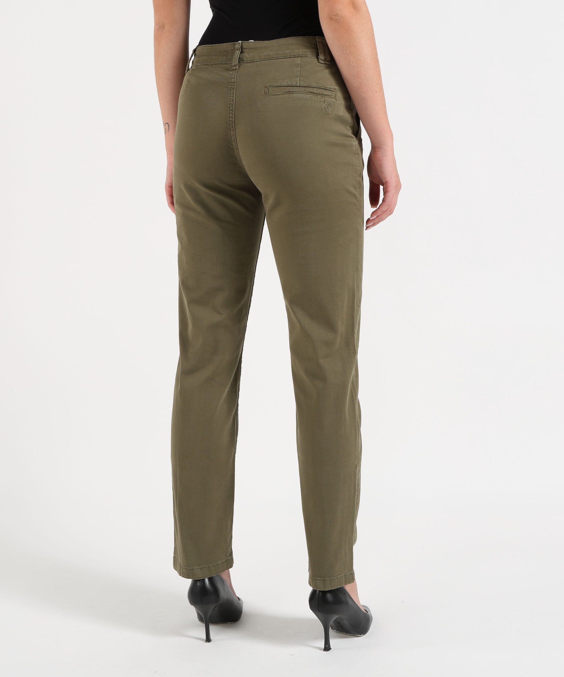 Pantaloni LIUJO WHITE Pantaloni a sigaretta Verde | LIUJO WHITE