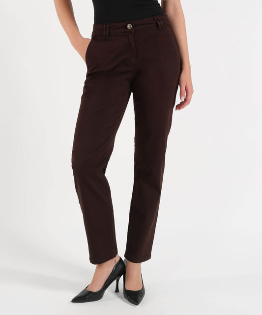 Pantaloni LIUJO WHITE Pantaloni a sigaretta Marrone | LIUJO WHITE