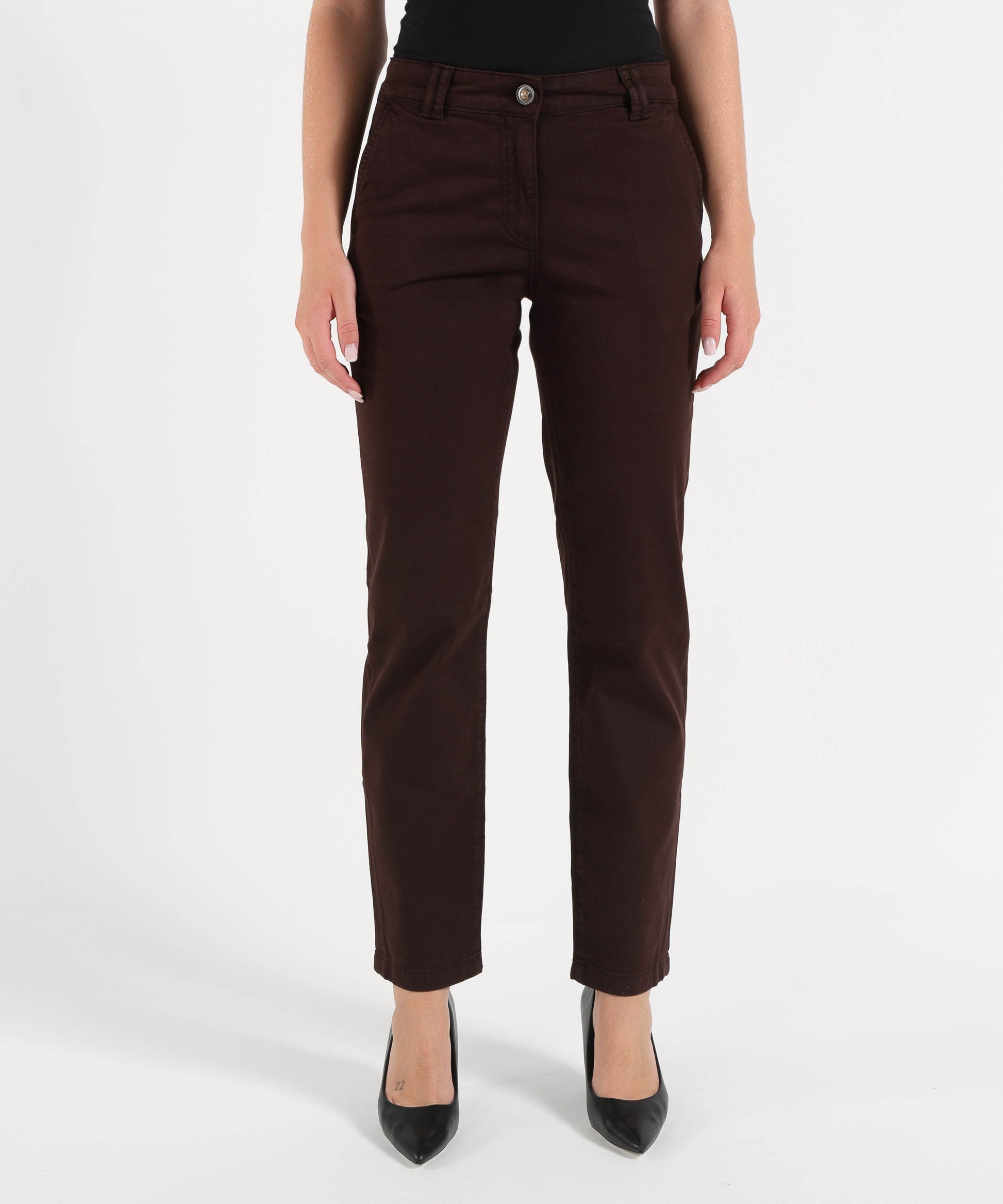 Pantaloni LIUJO WHITE Pantaloni a sigaretta Marrone | LIUJO WHITE