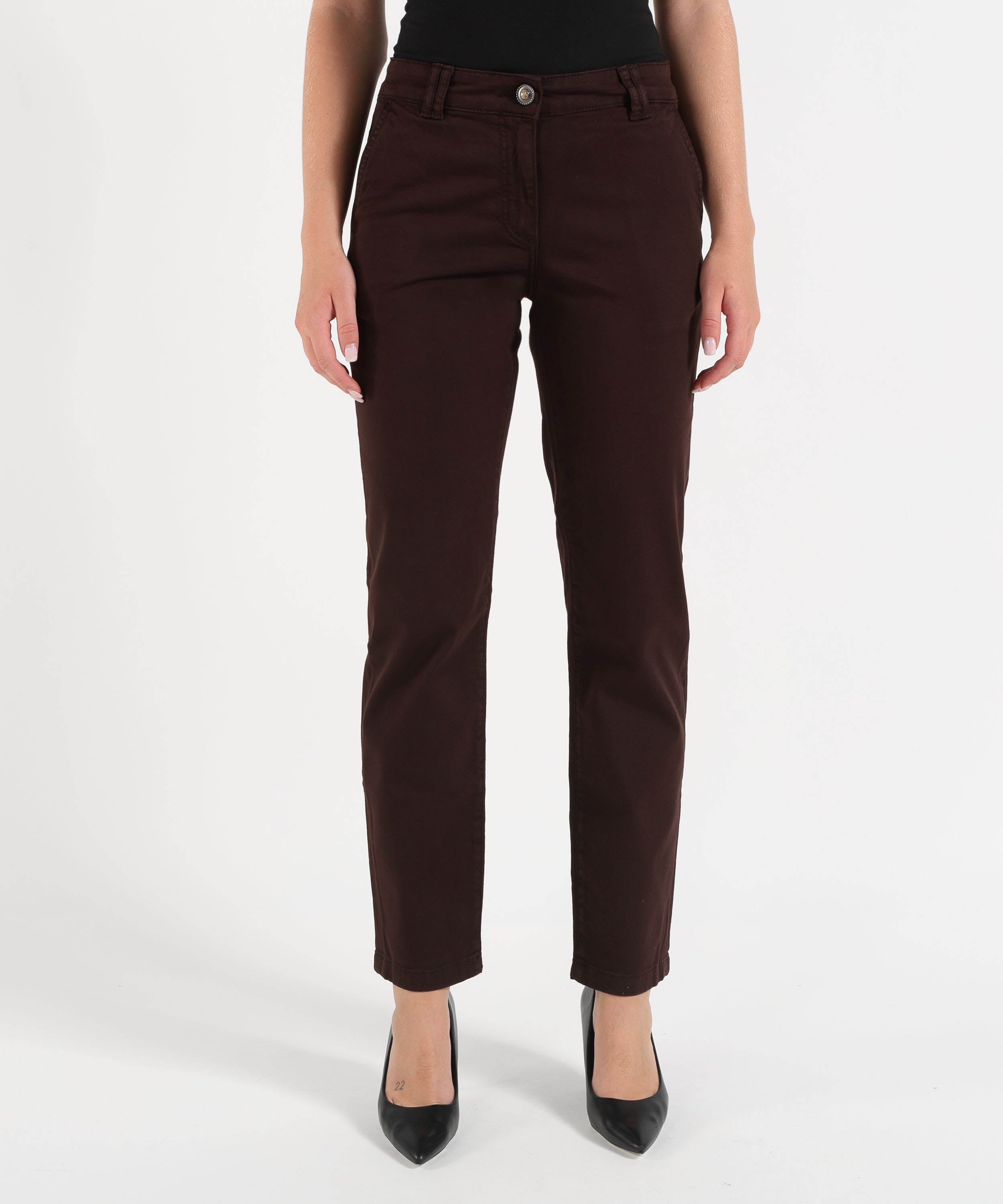 Pantaloni LIUJO WHITE Pantaloni a sigaretta Marrone | LIUJO WHITE