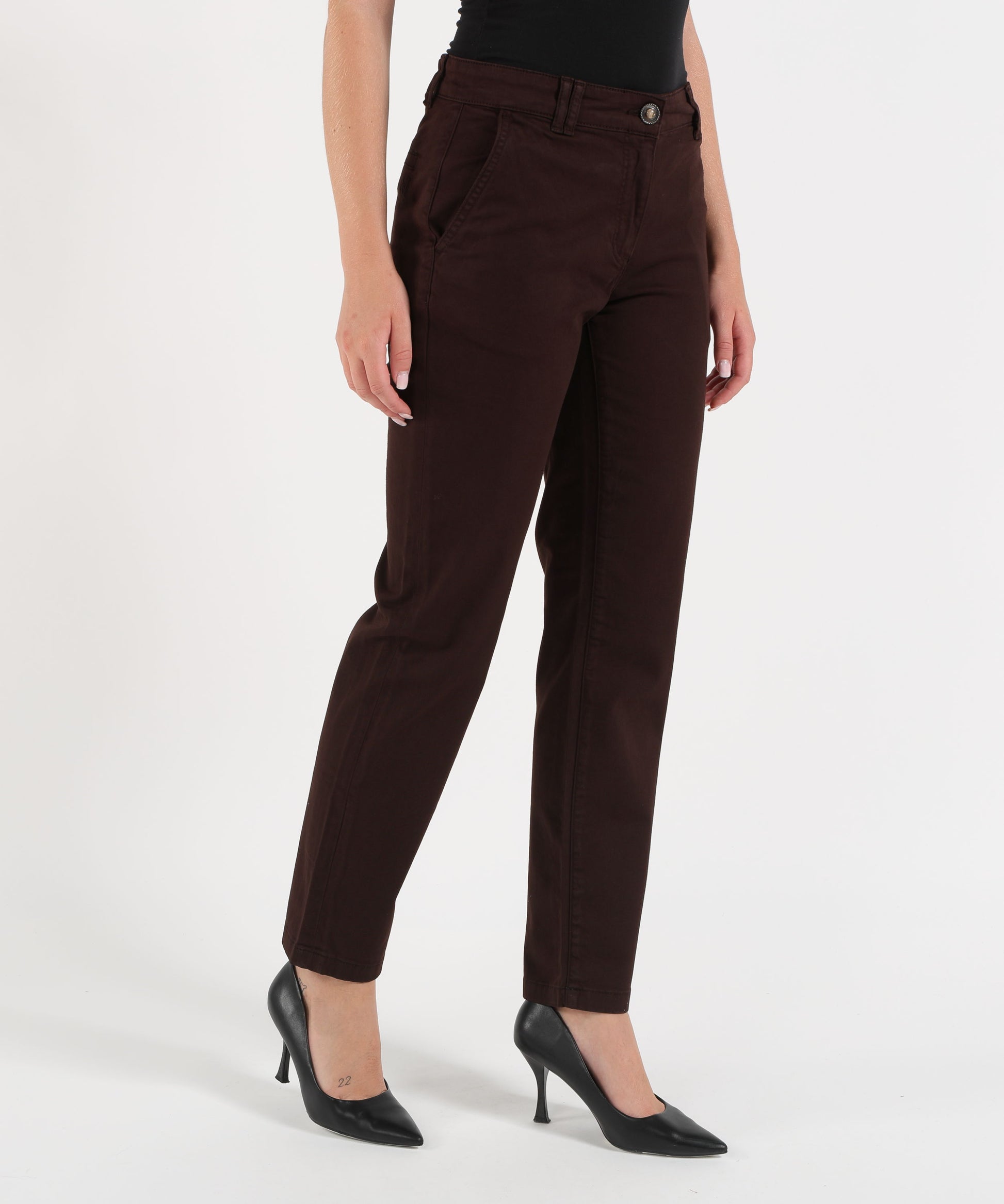 Pantaloni LIUJO WHITE Pantaloni a sigaretta Marrone | LIUJO WHITE