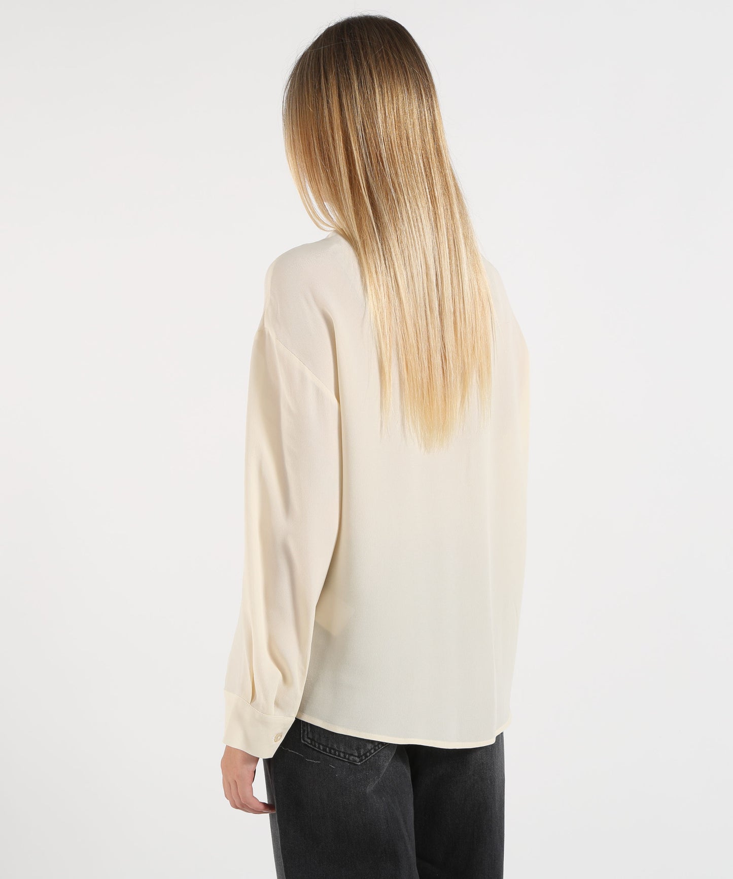 LIUJO WHITE Camicia con fiocco