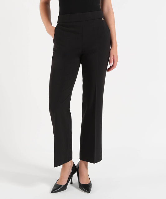 LIUJO WHITE Pantaloni flare in flanella