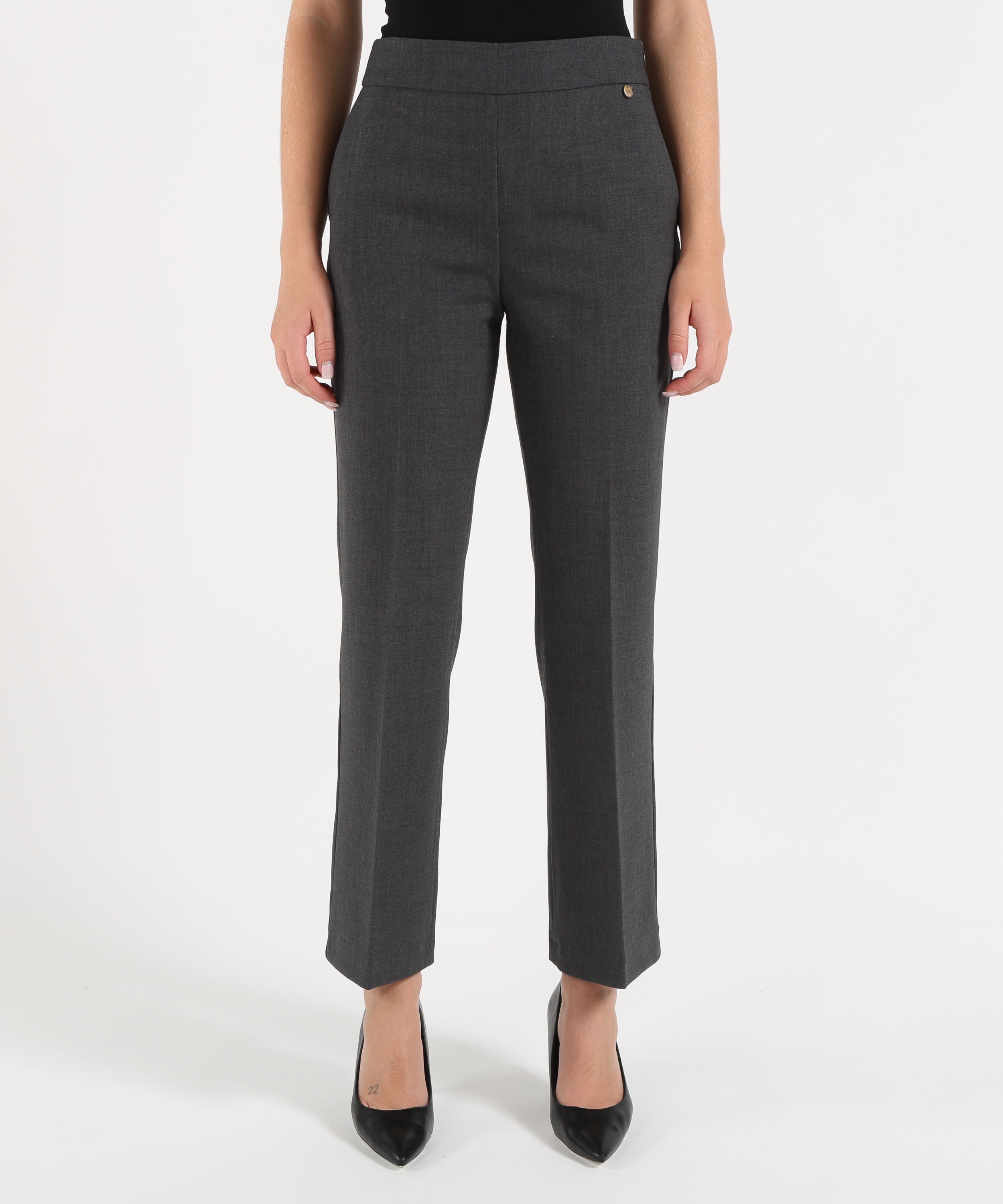 Pantaloni LIUJO WHITE Pantaloni flare in flanella Grigio | LIUJO WHITE