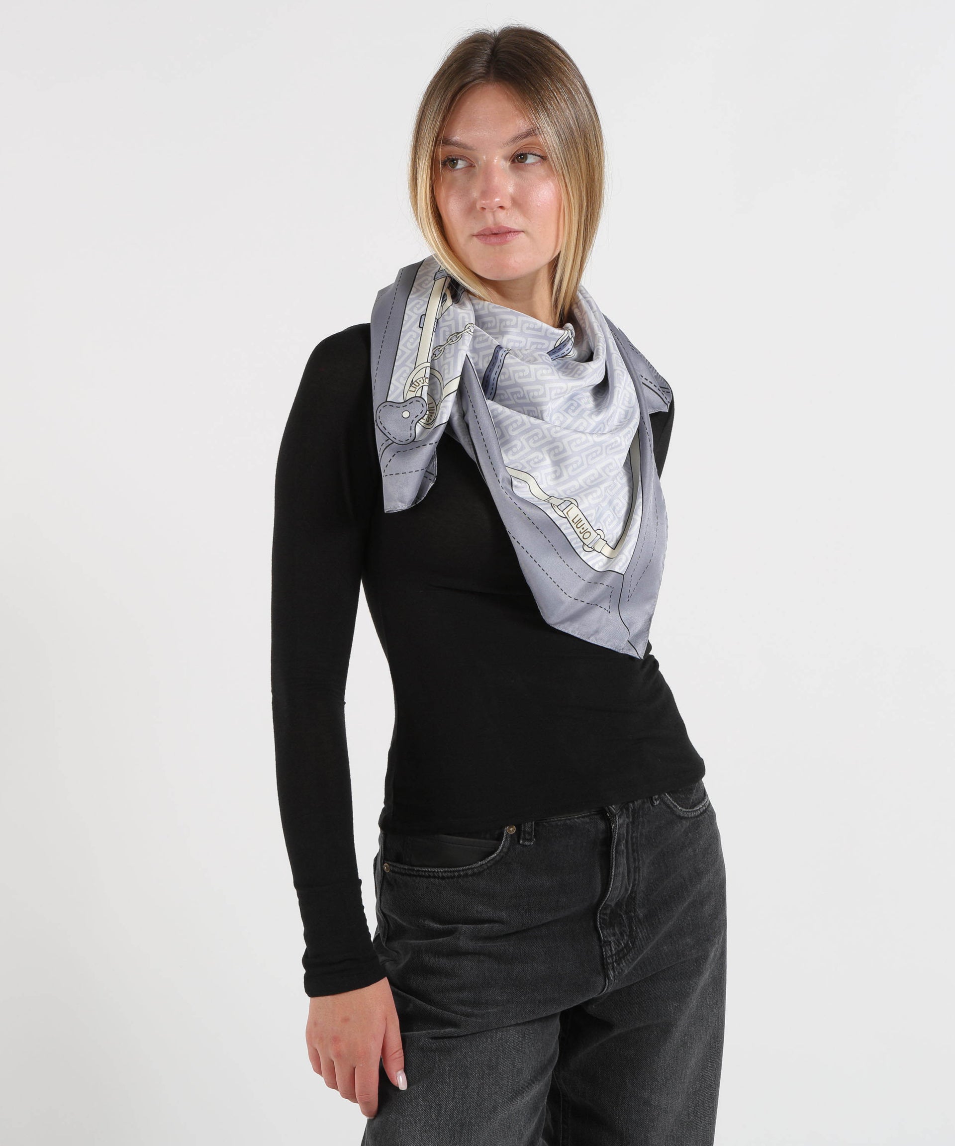 LIUJO SOFT Foulard grande con cinturini