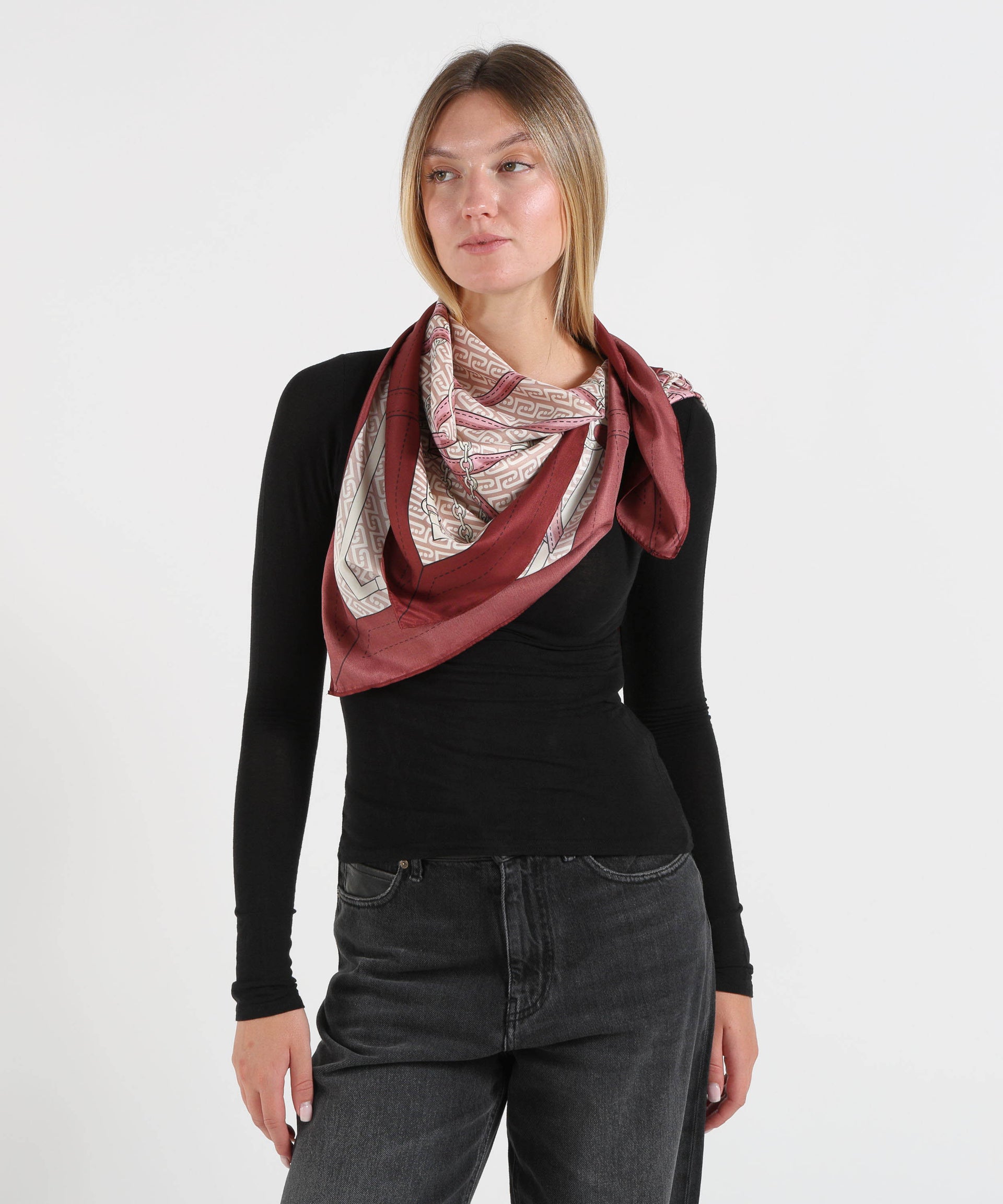 LIUJO SOFT Foulard grande con cinturini
