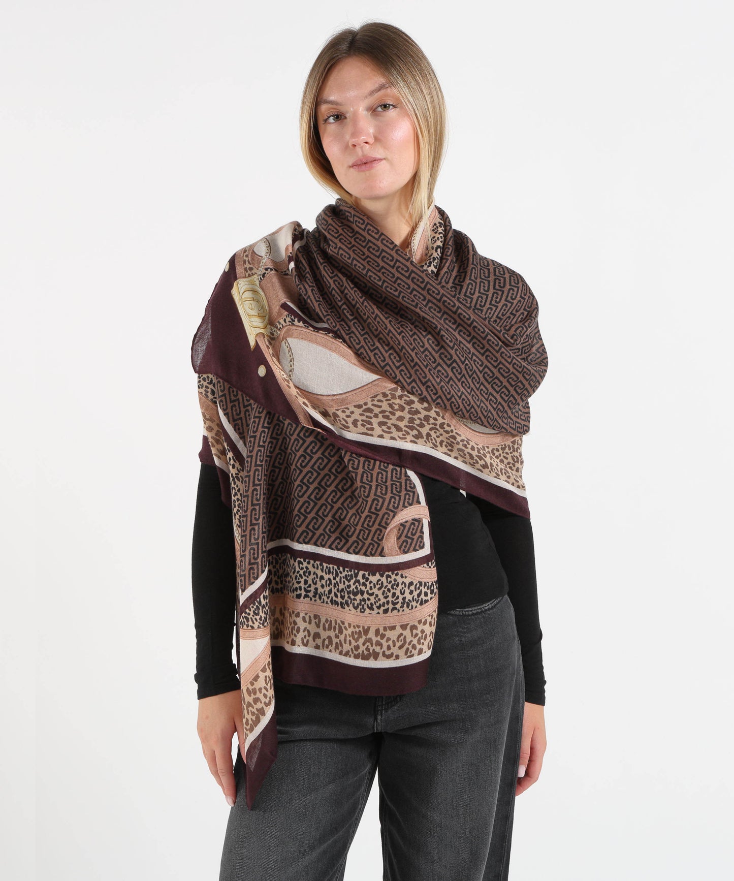 LIUJO SOFT Stola animalier con cinturini