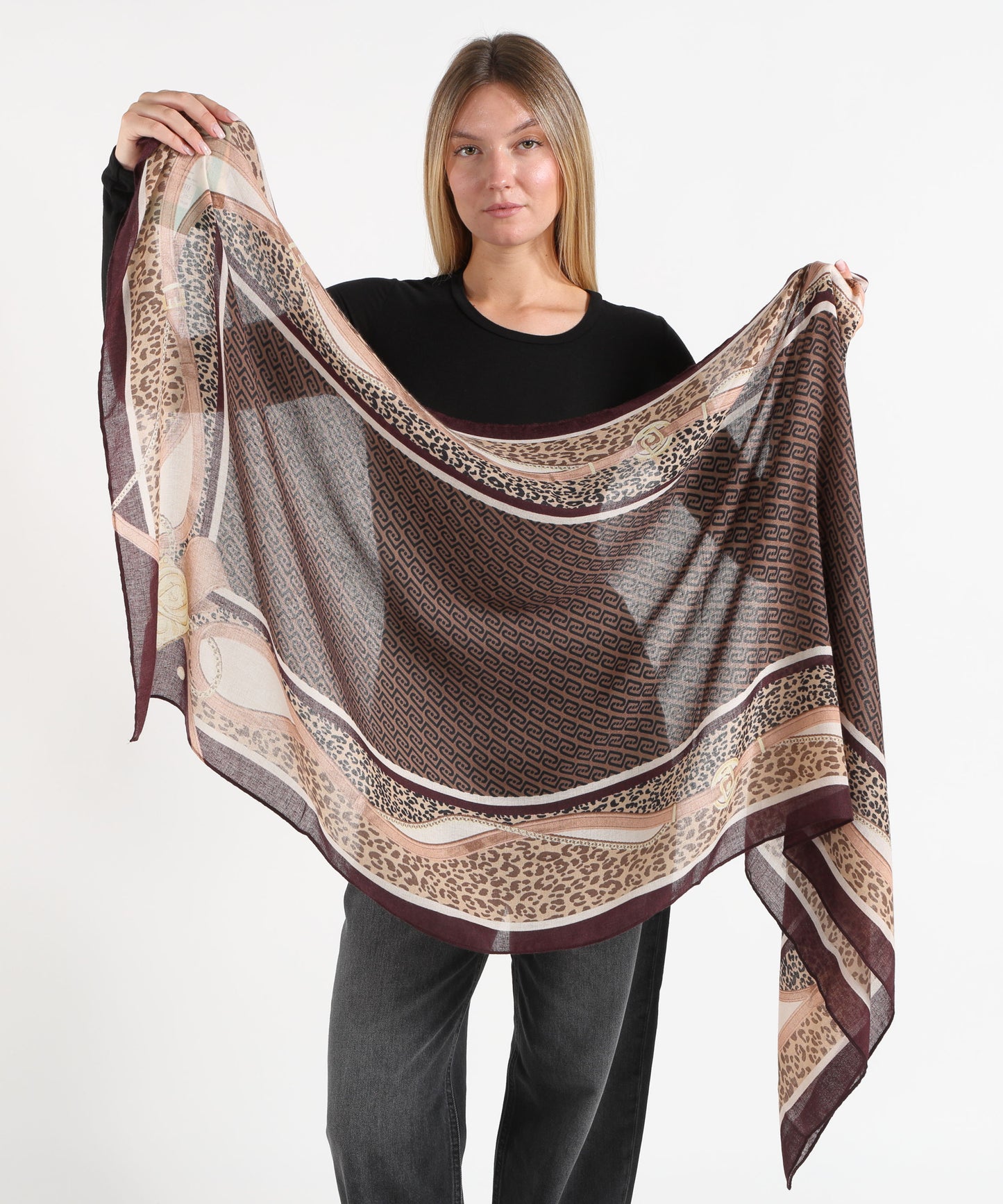 LIUJO SOFT Stola animalier con cinturini